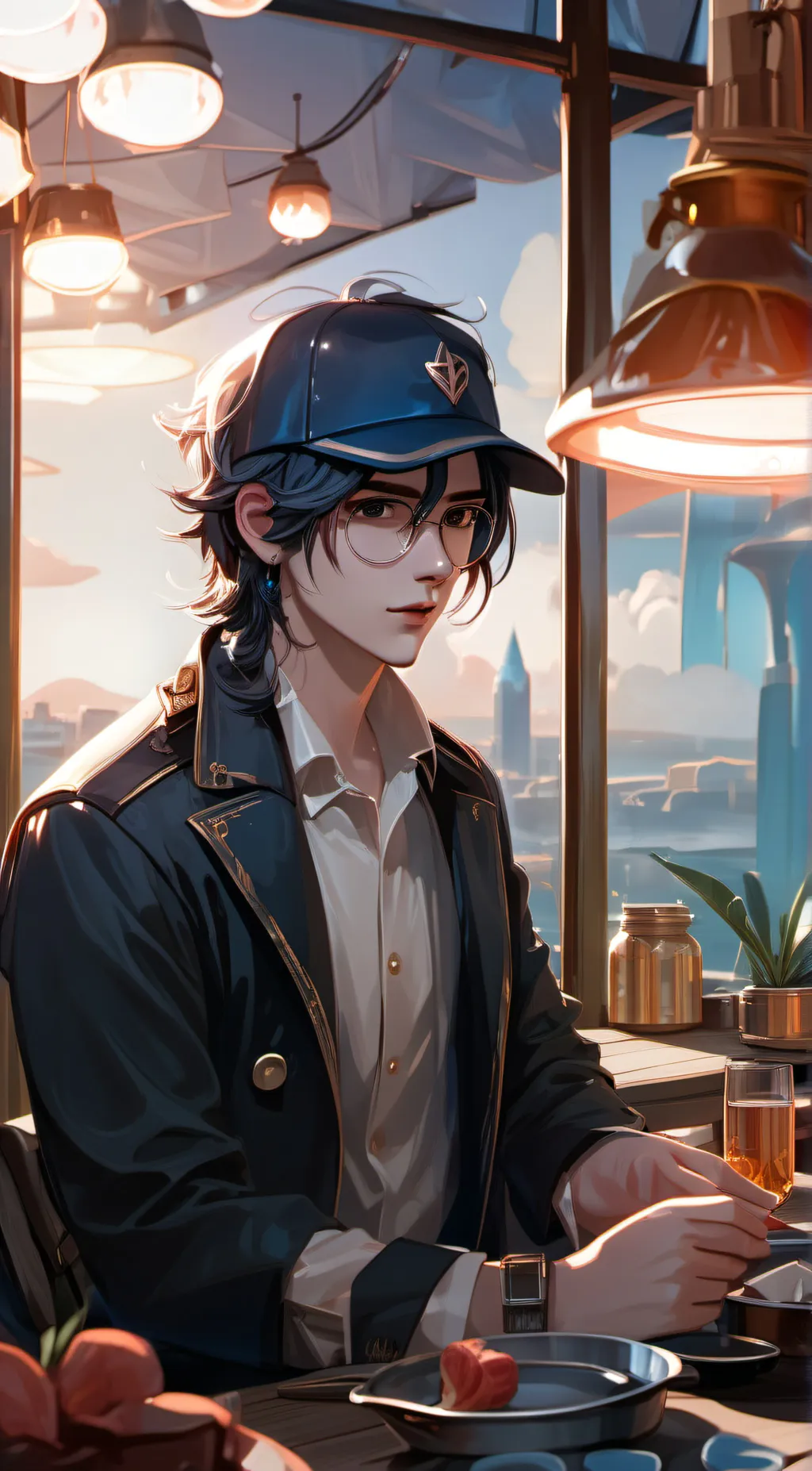 ai character: AJ  background