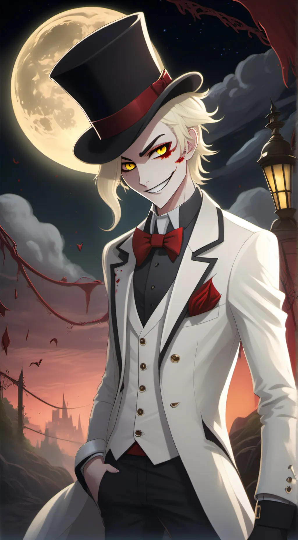 ai character: Lucifer  background