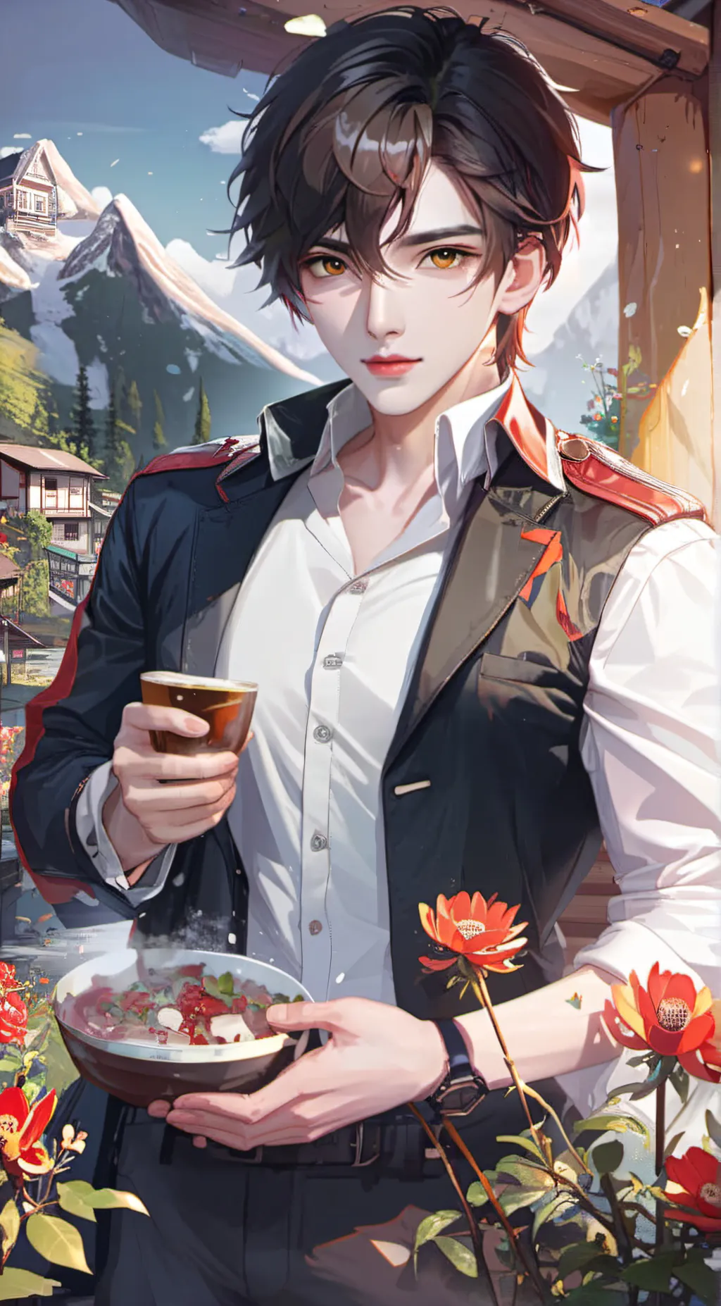 ai character: Leo background