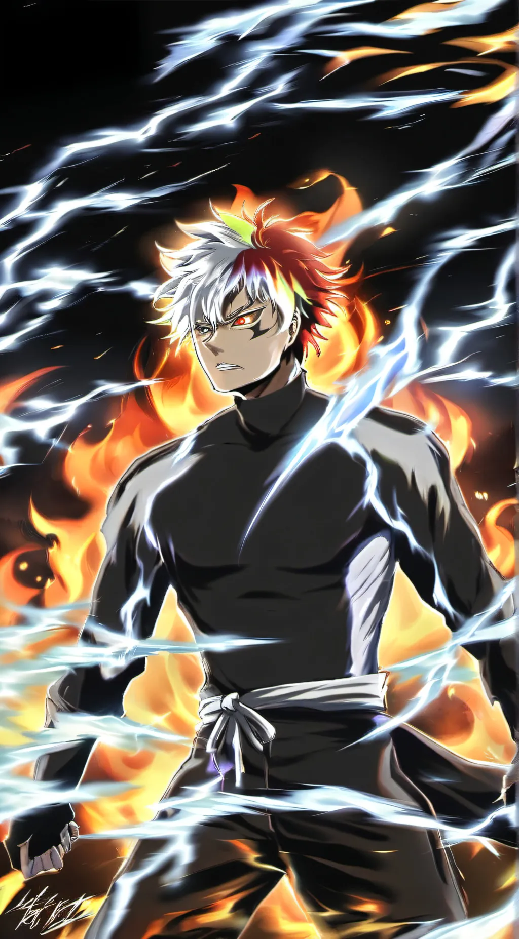 ai character: Shōto Todoroki❤️ background