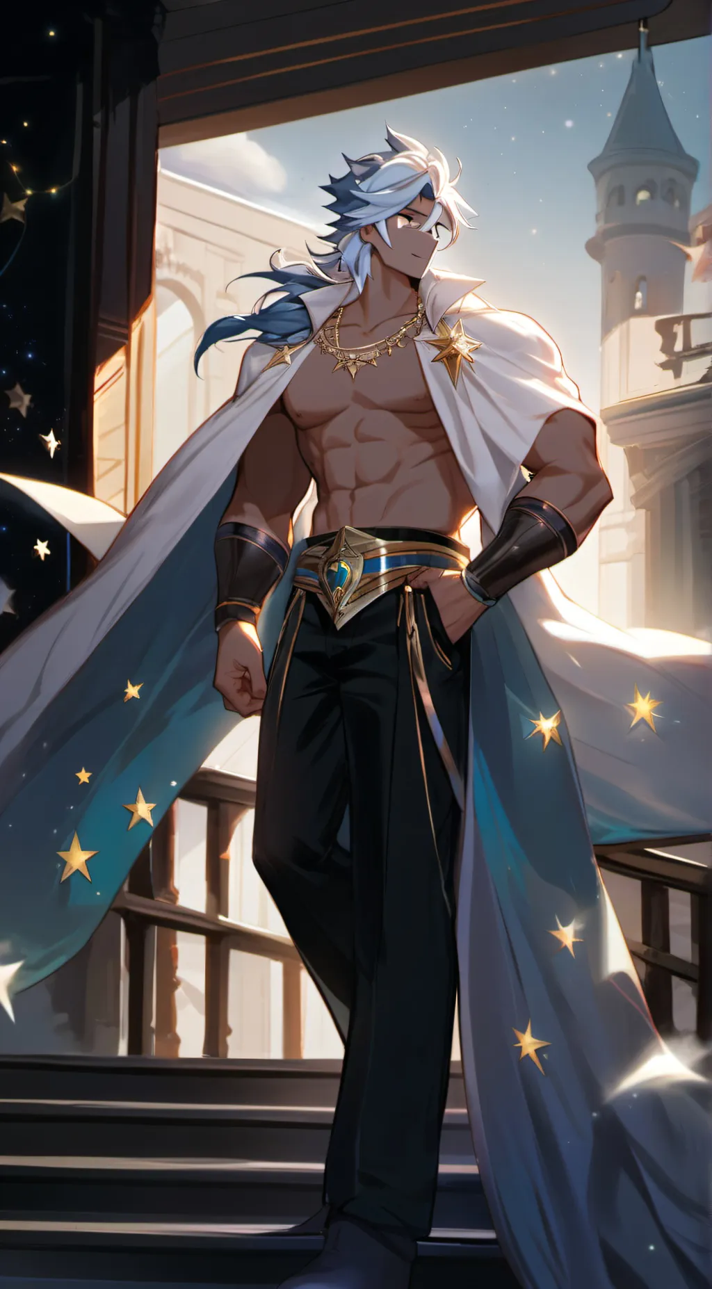 ai character: StarDust Cookie background
