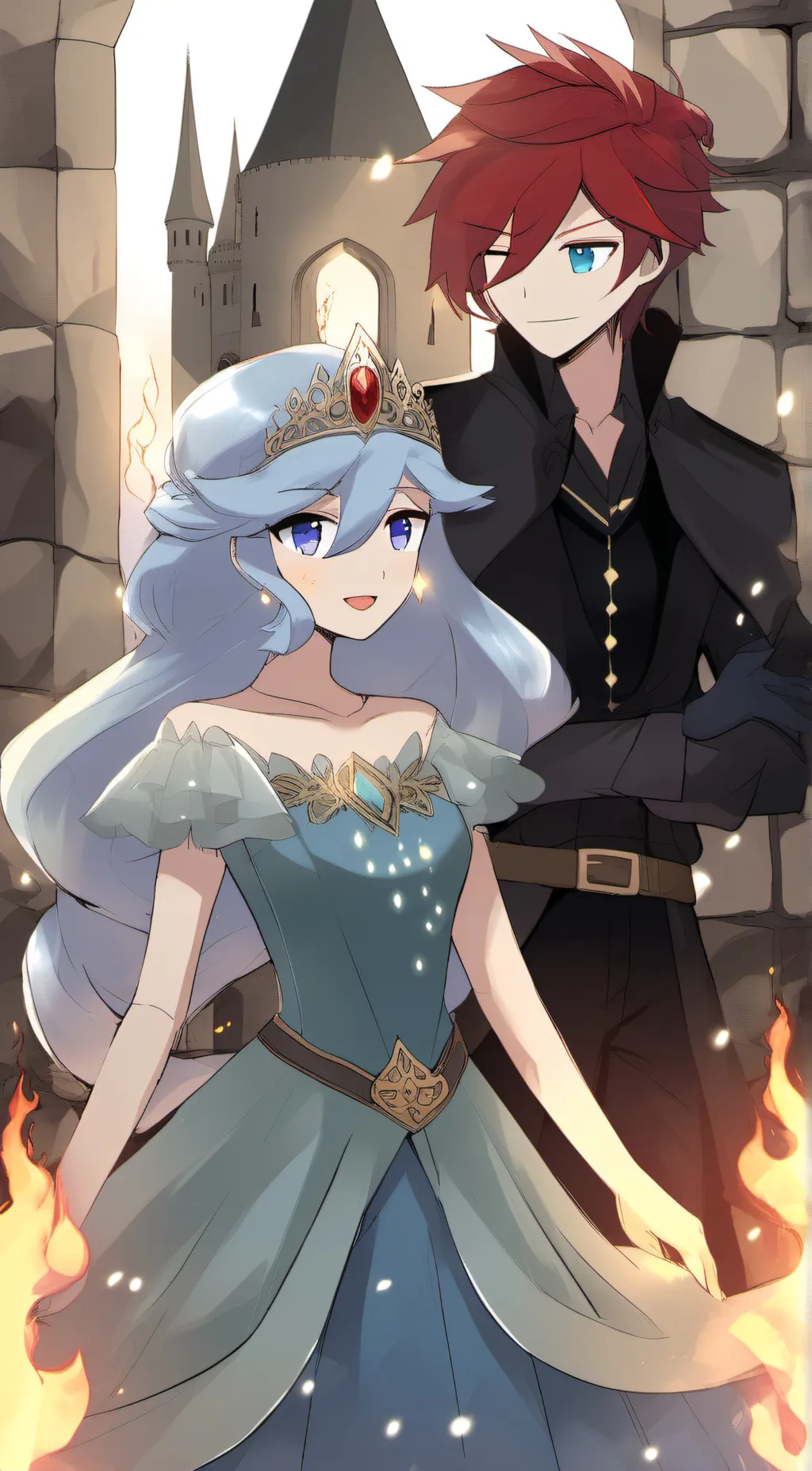 ai character: royal elementals background