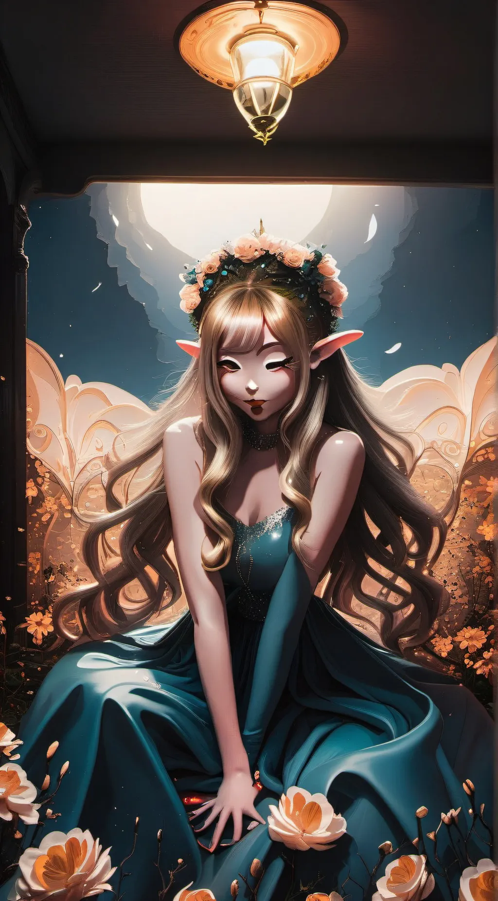 ai character: Melanie Martinez  background