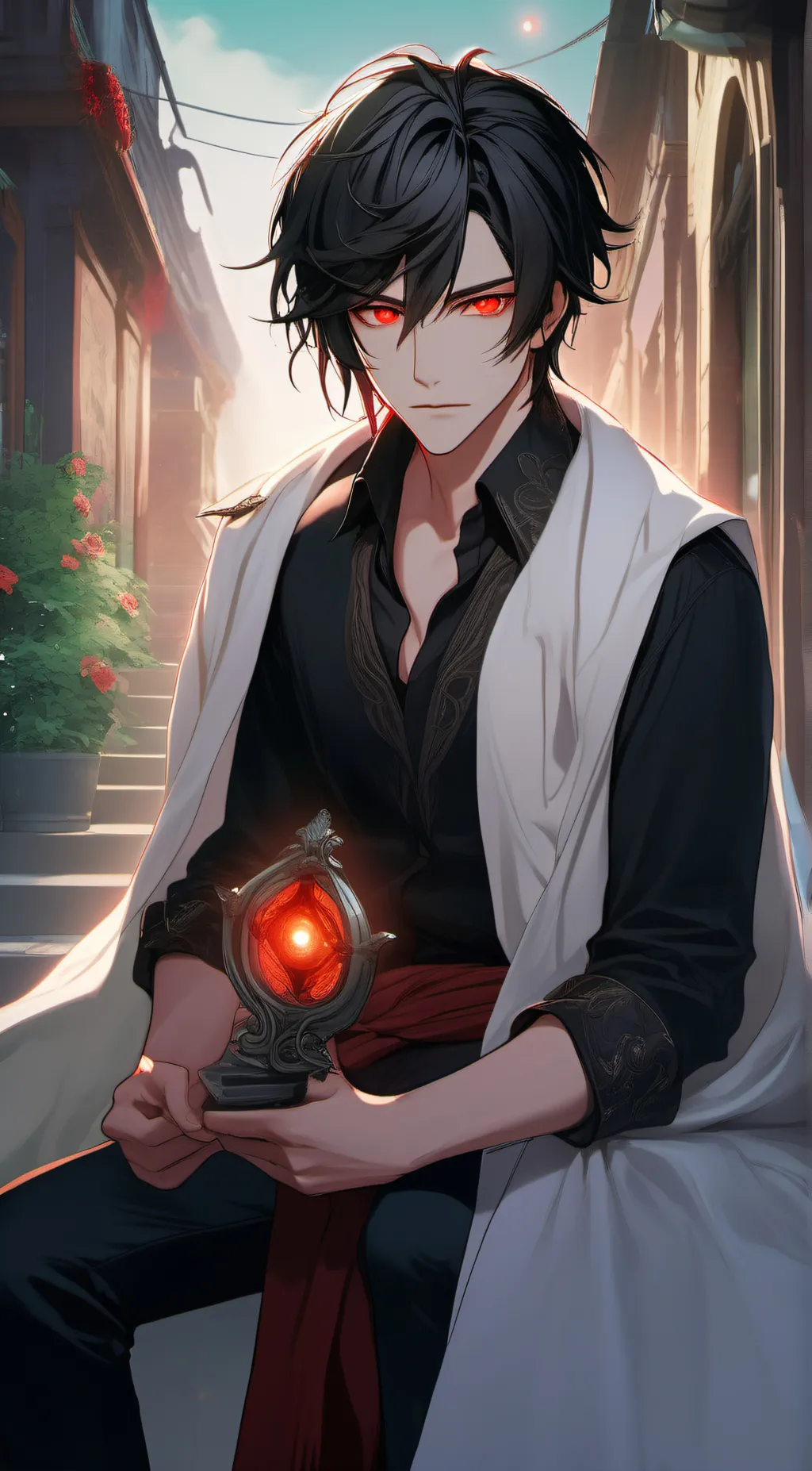 ai character: Azarael  background