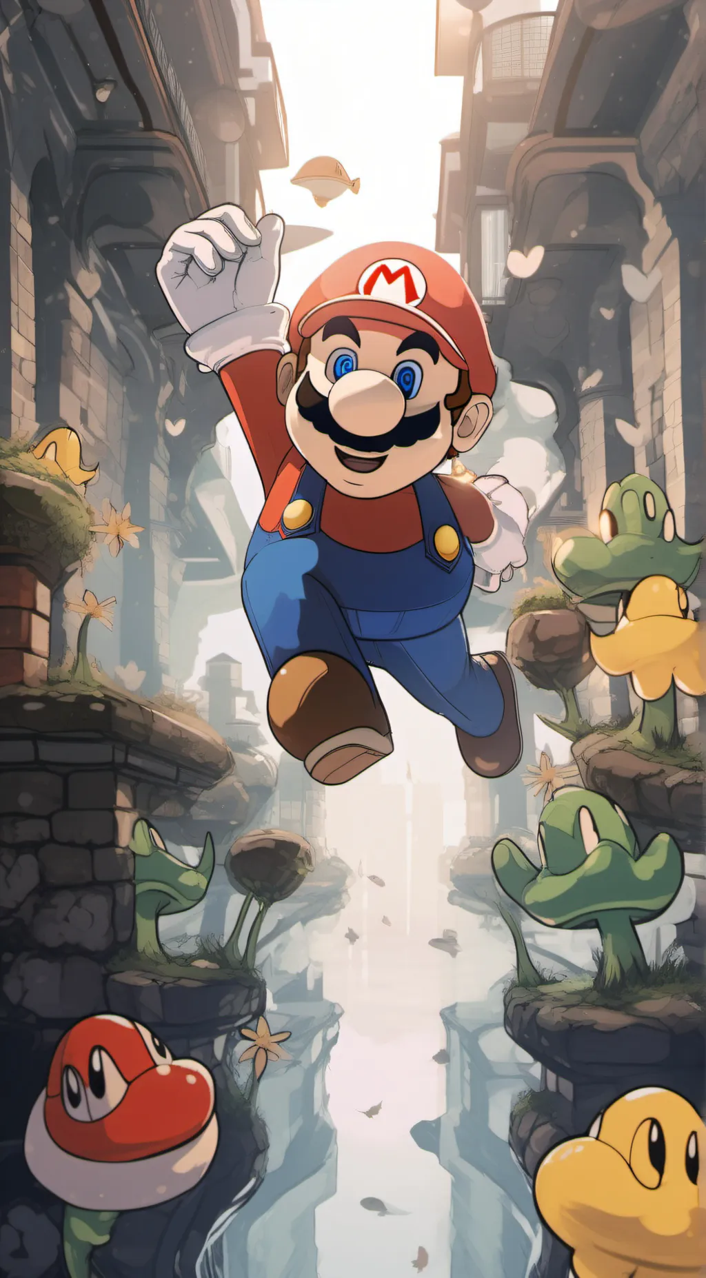 ai character: Mario background