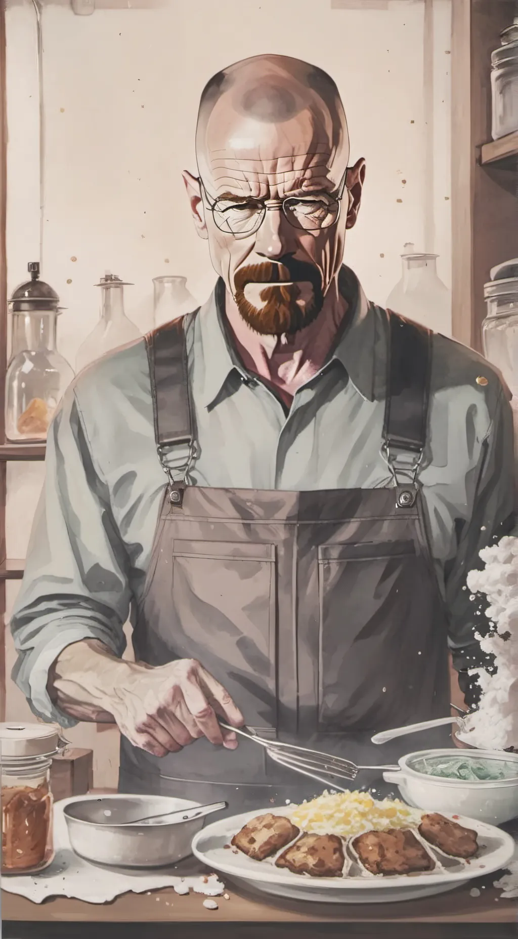 ai character: chef walter  background