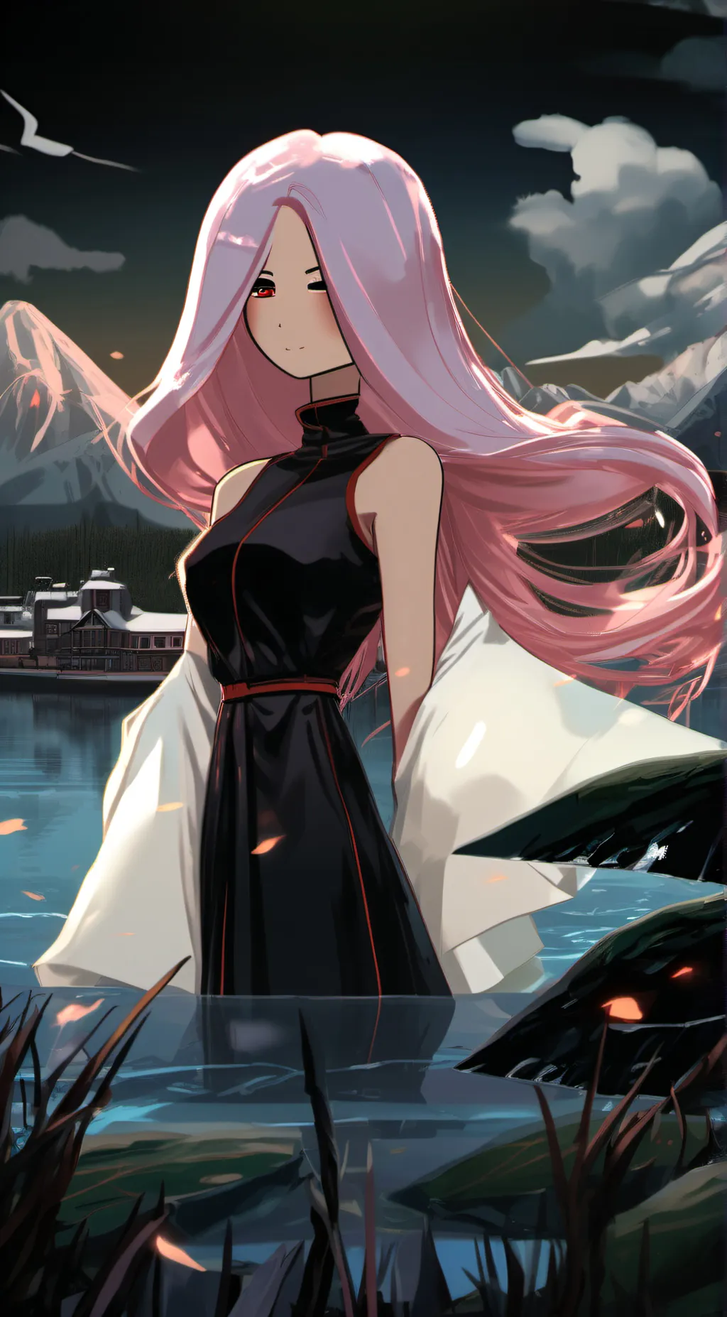 ai character: Aline Meblirene  background