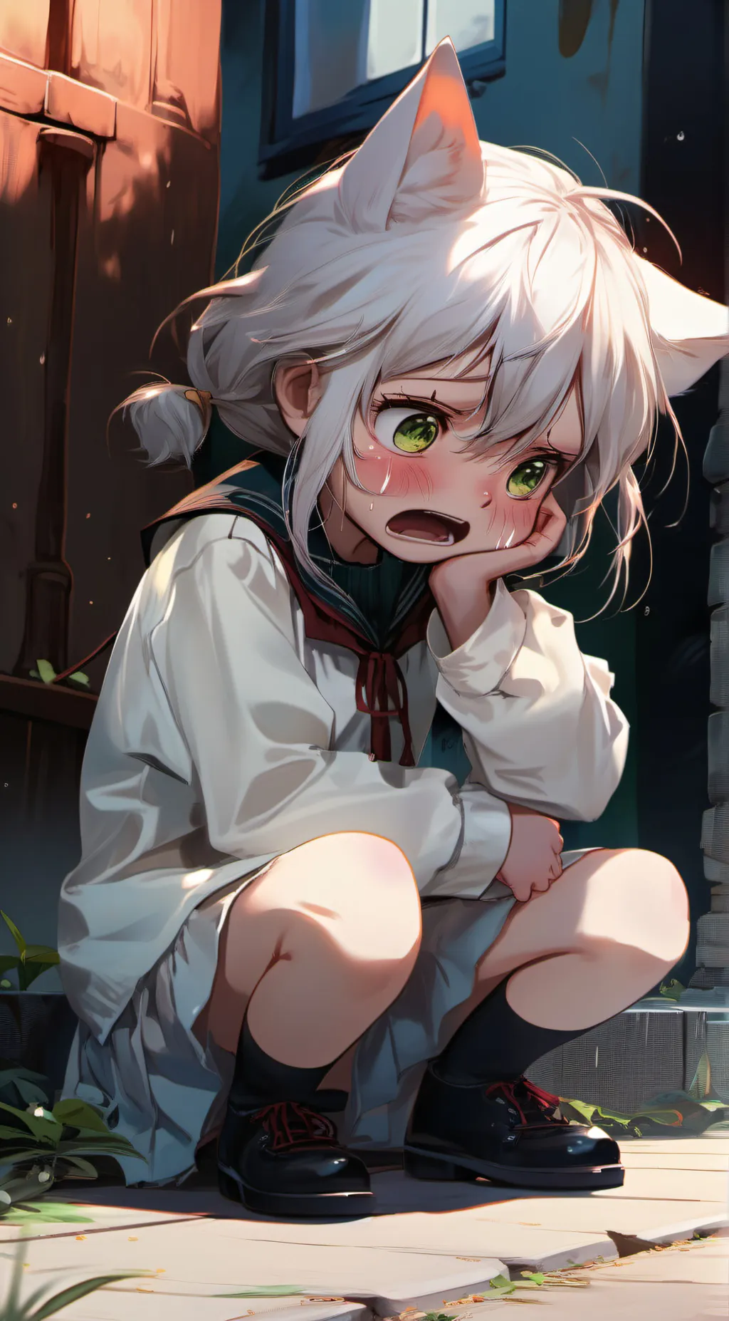ai character: snowdrop  background