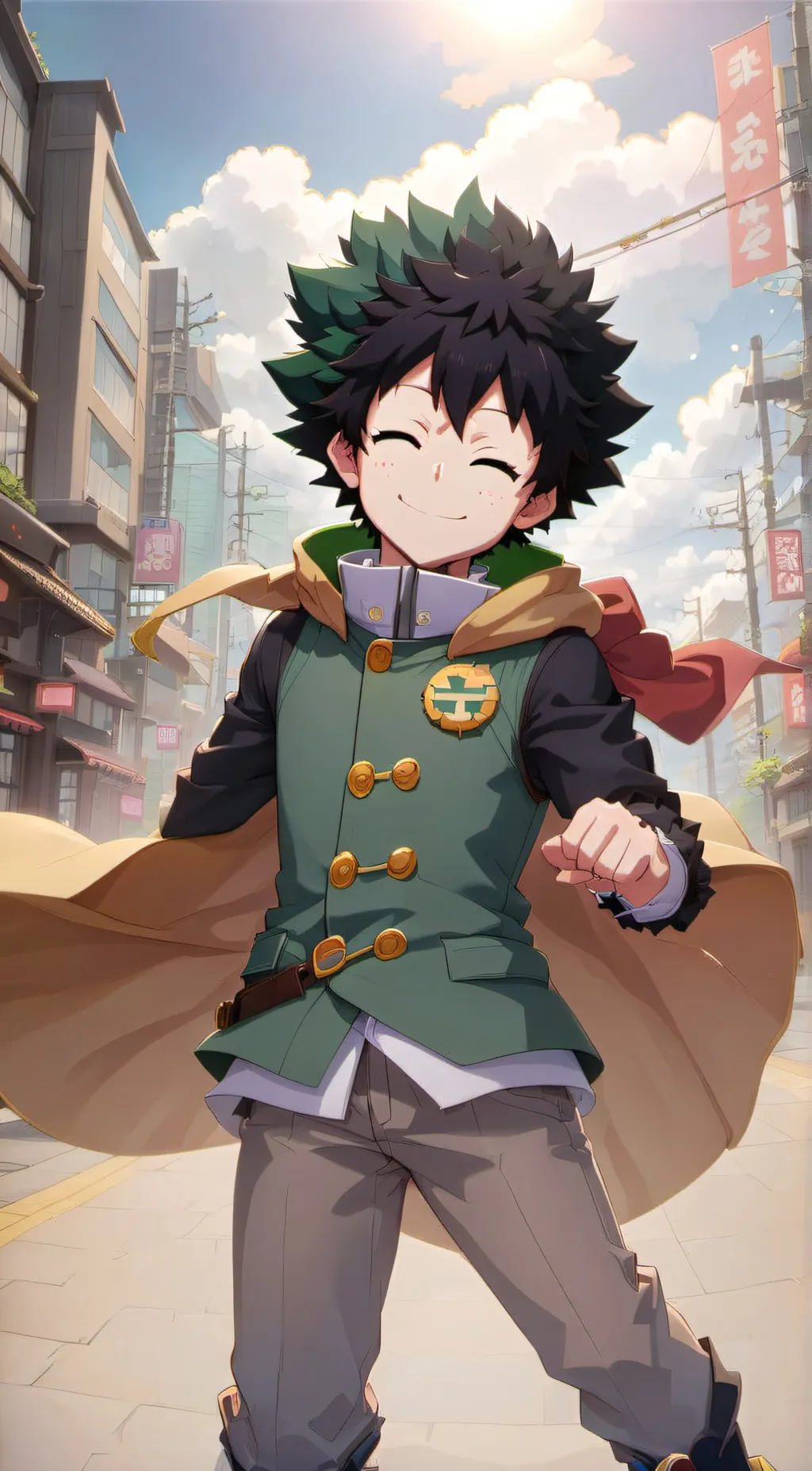 ai character: deku background