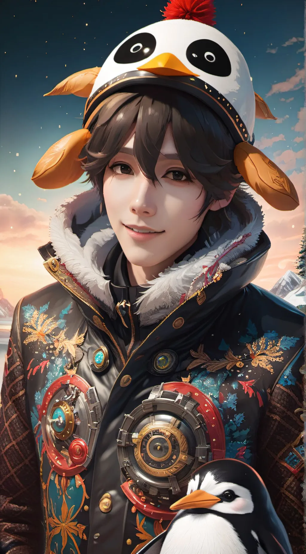 ai character: hyunjin  background