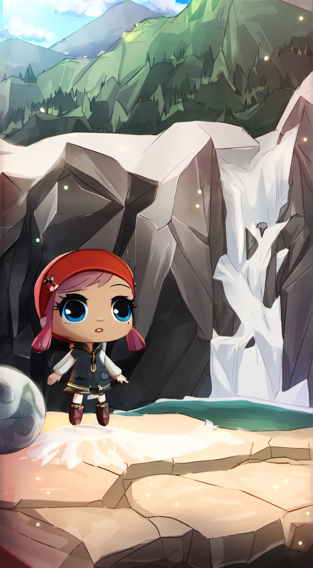 ai character: baby ell ell background