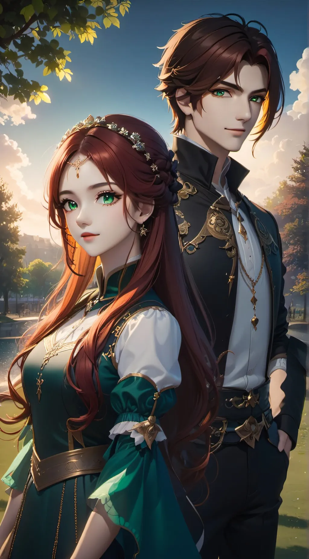 ai character: Rose background