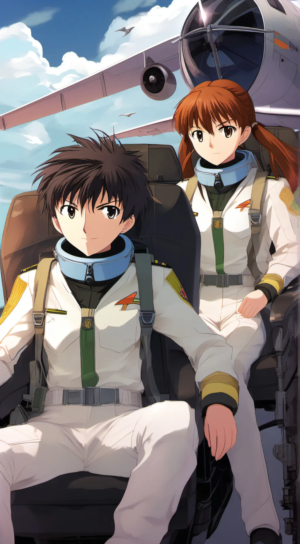 ai character: neon Genesis background