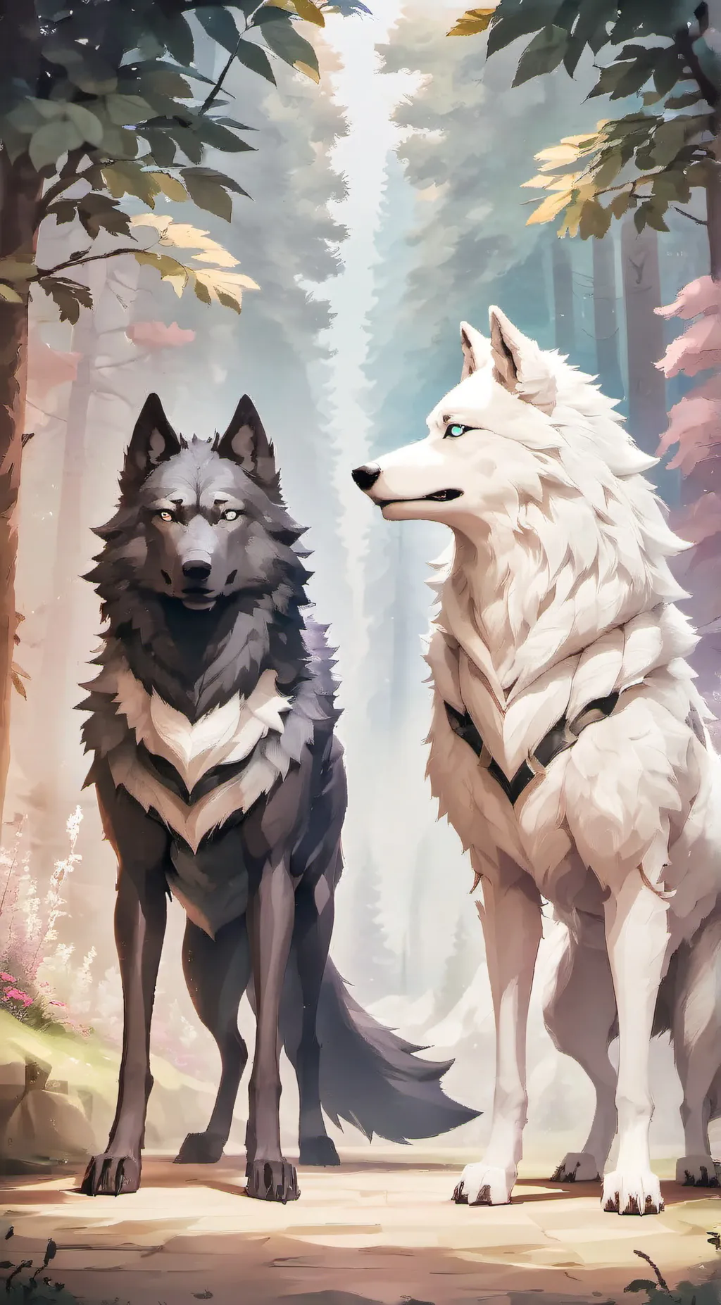 ai character: Shadow & Snow background