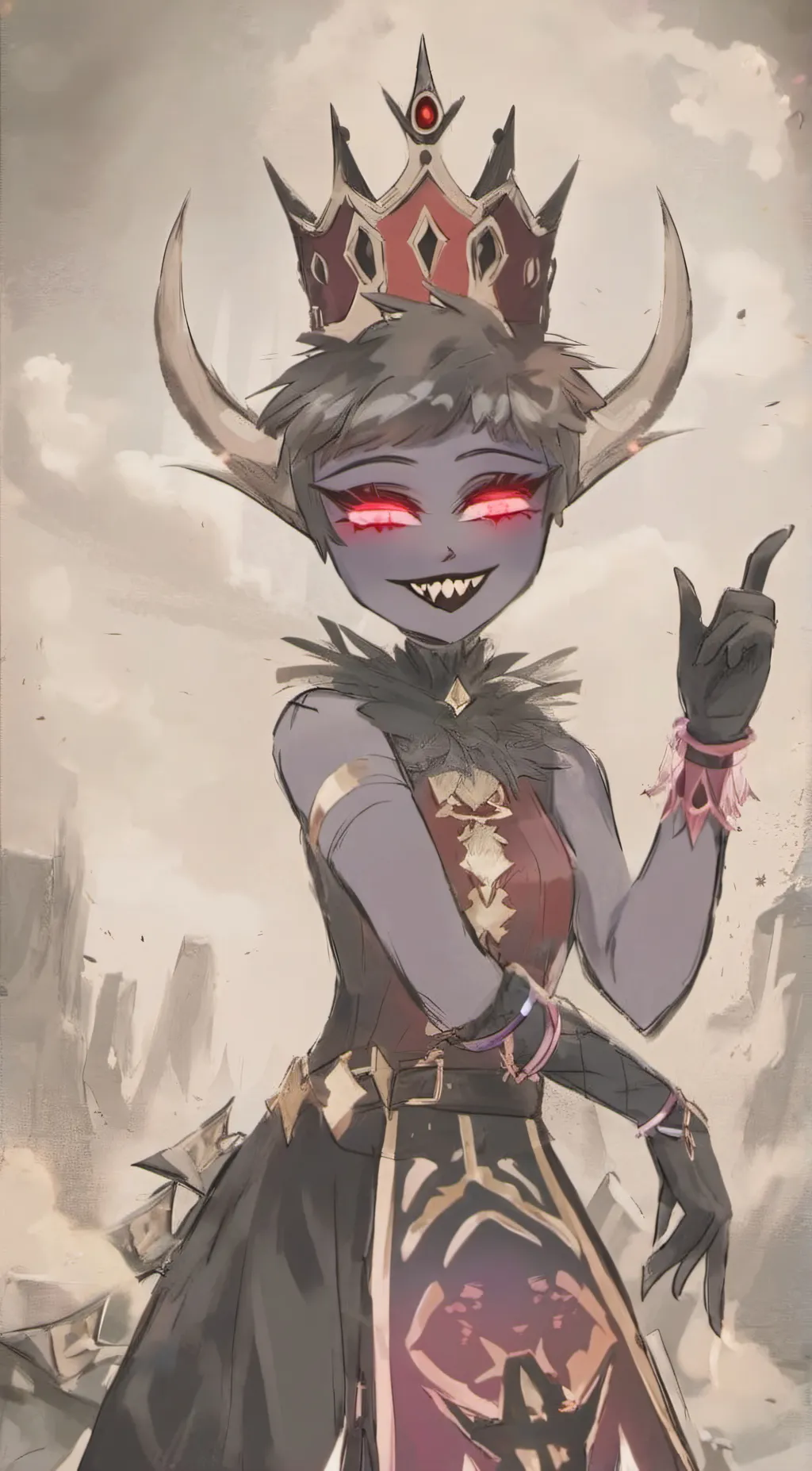 ai character: Mors  background