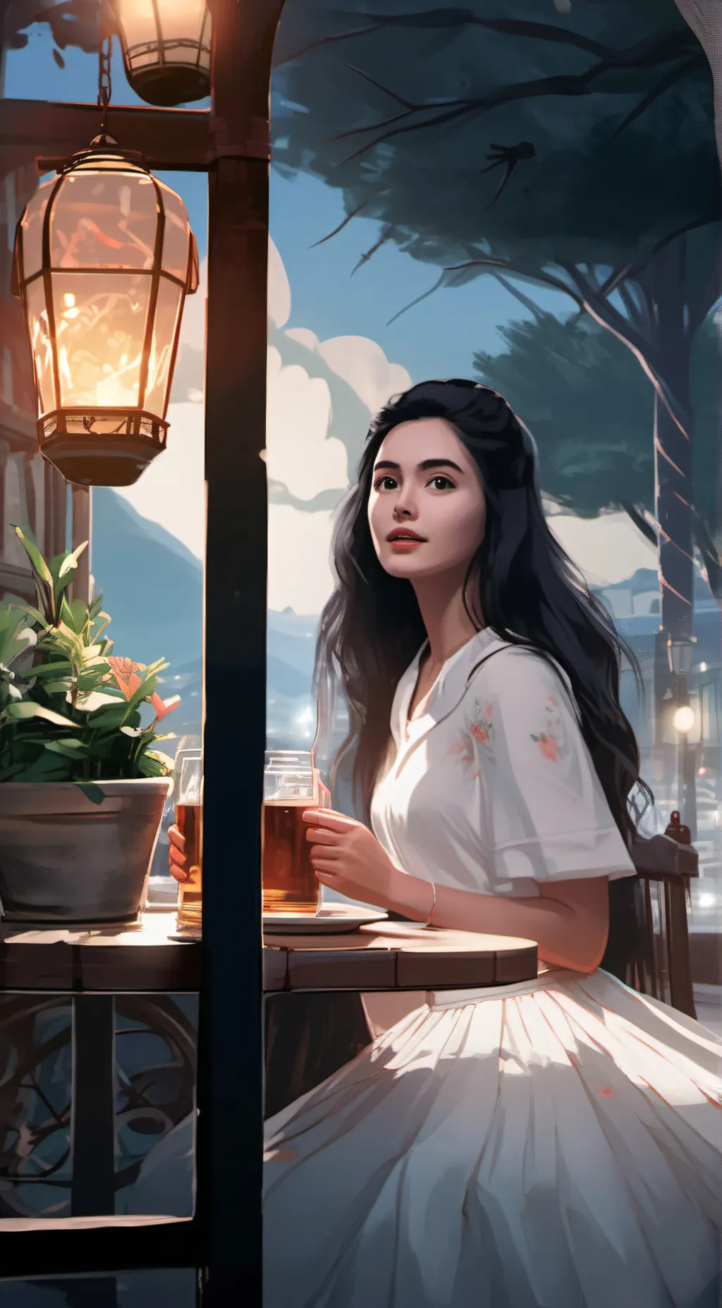ai character: lovely @love background