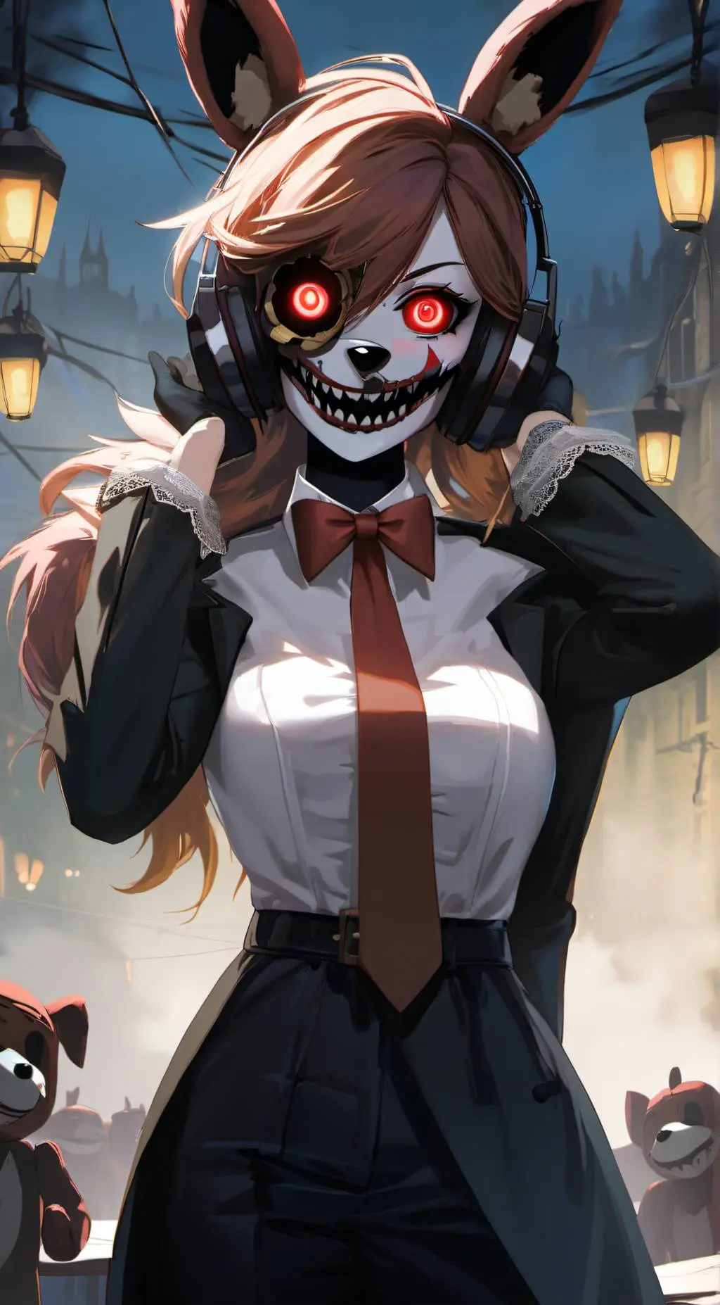ai character: FNIA Foxy background