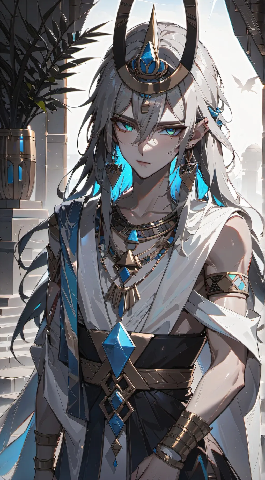 ai character: kia/the Pharaoh background