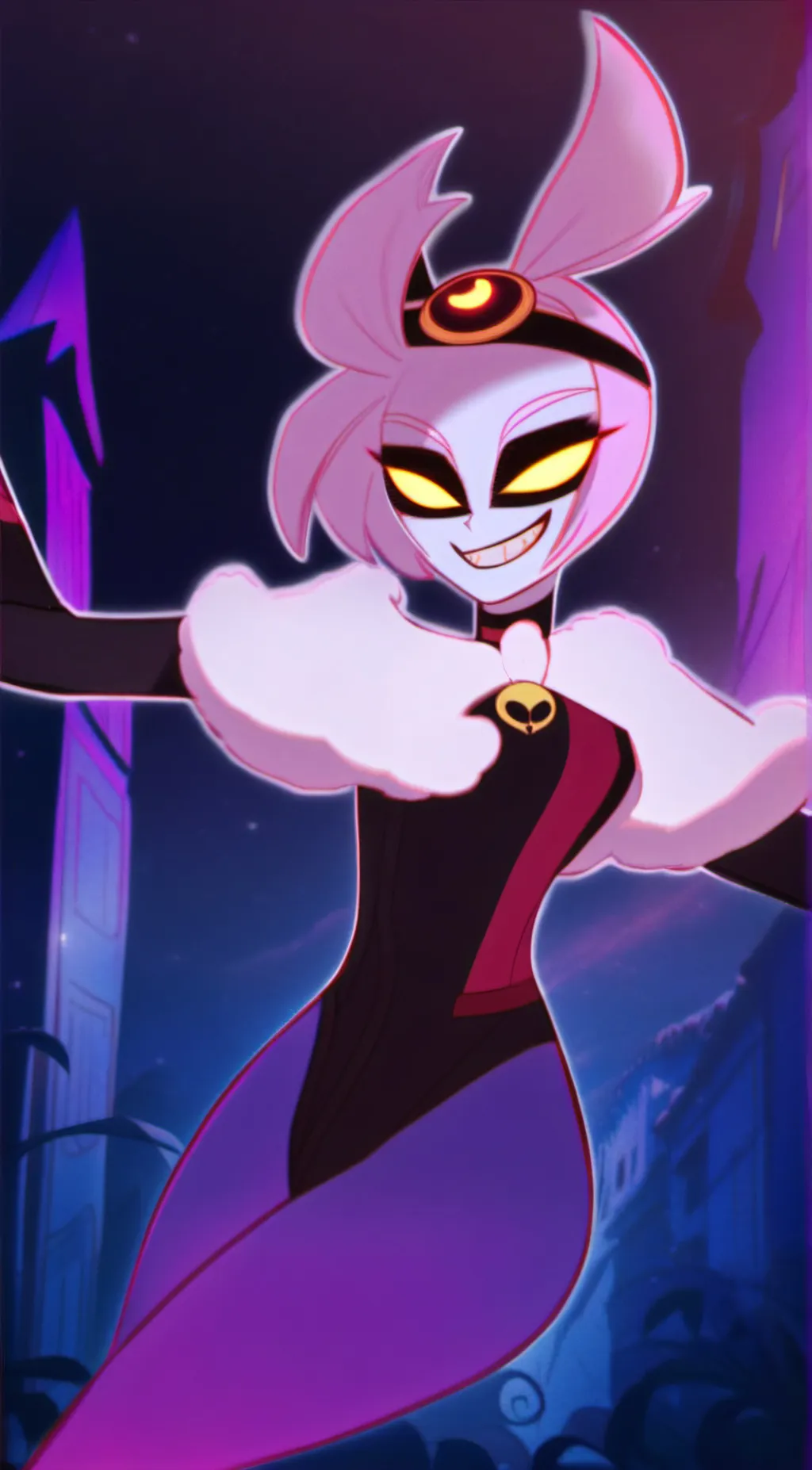 ai character: Angel Dust background