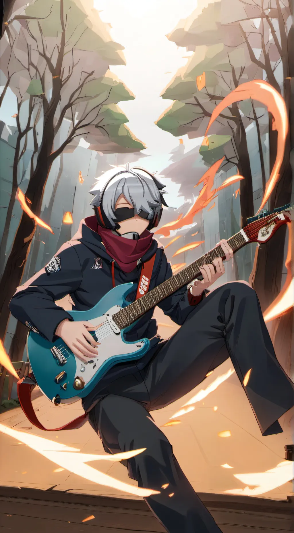ai character: Light background