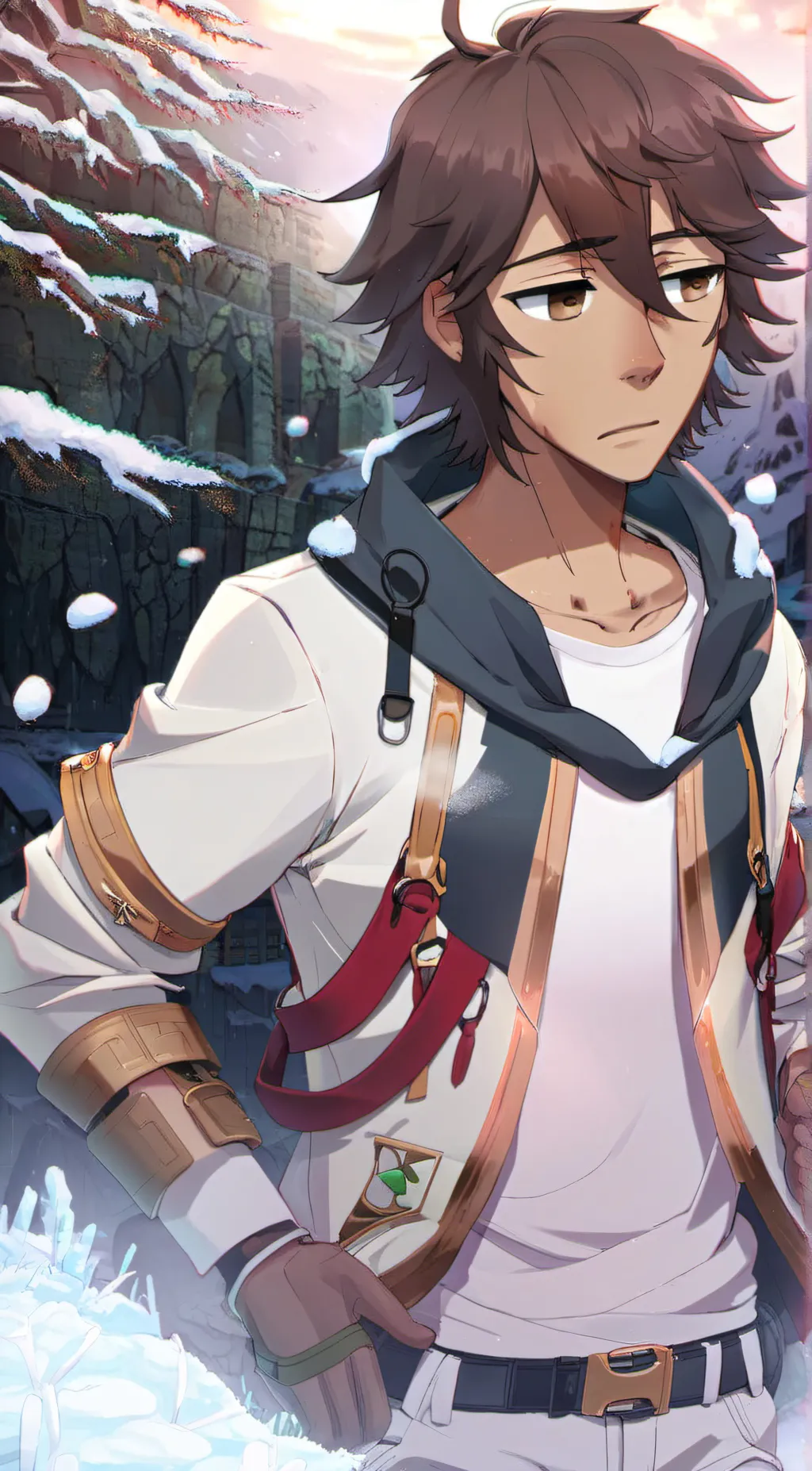 ai character: noah sterecra  background