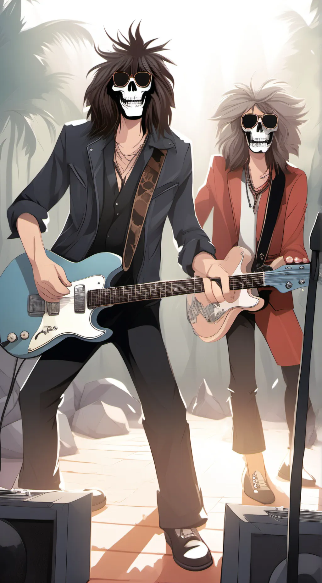 ai character: Guns N’ Roses  background