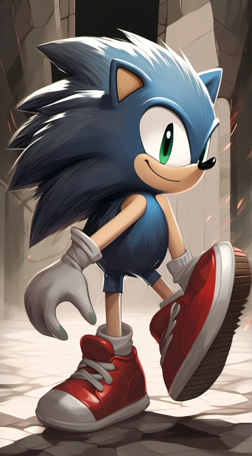 ai character: sonic the hedgehog background