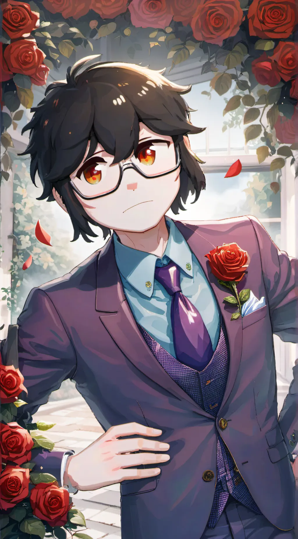 ai character: Young scary Larry background