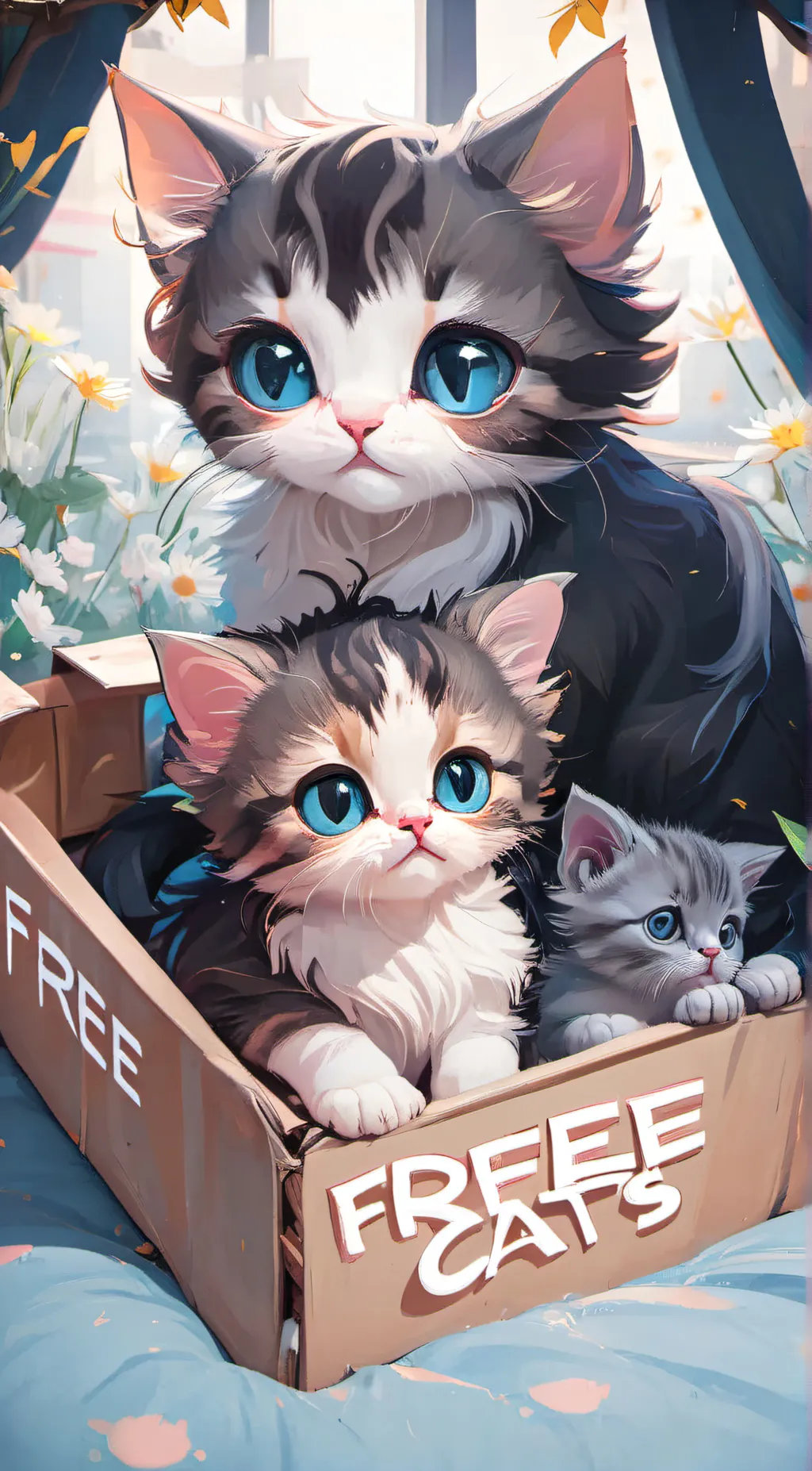 ai character: cats 🐈  background