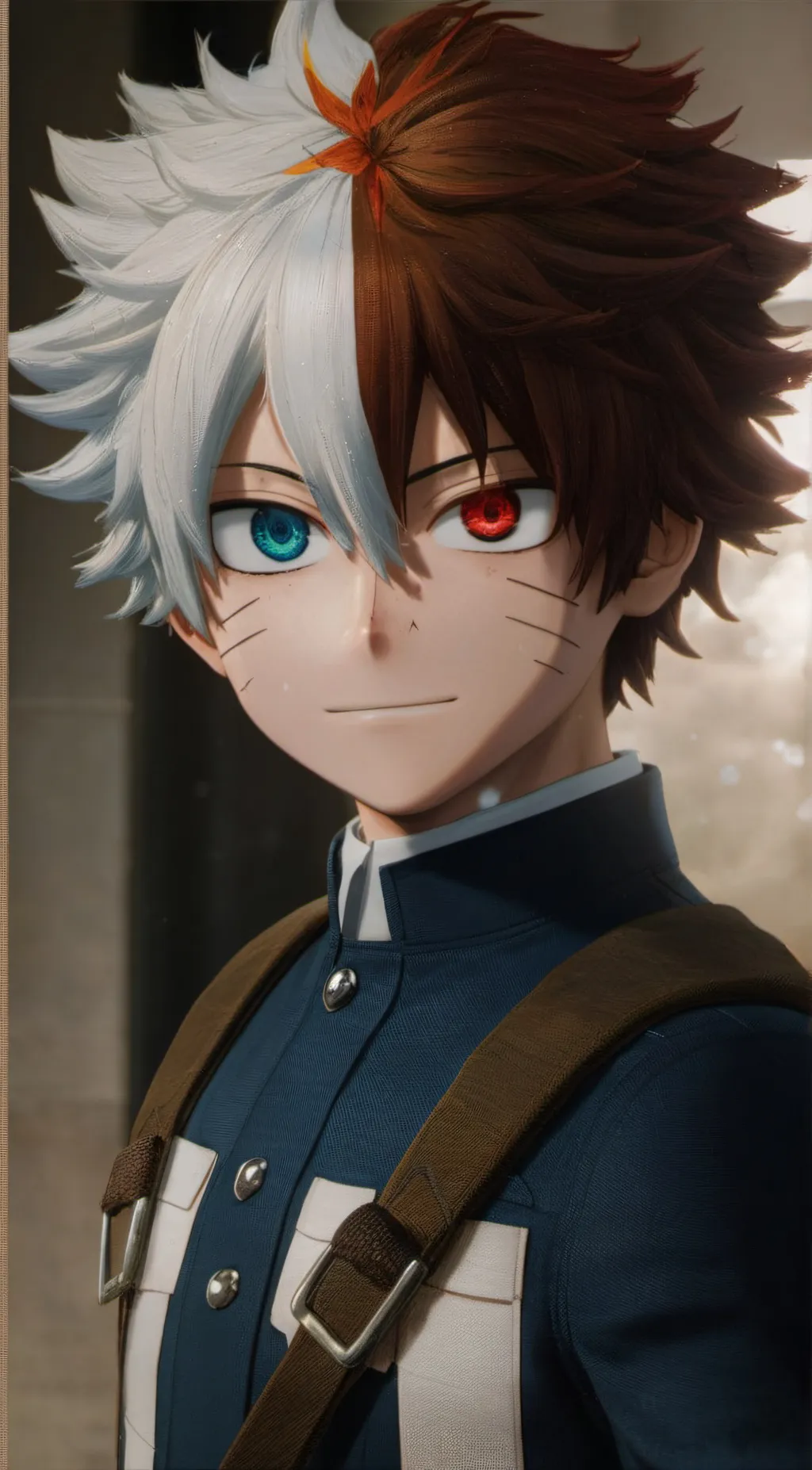ai character: shoto todoroki background