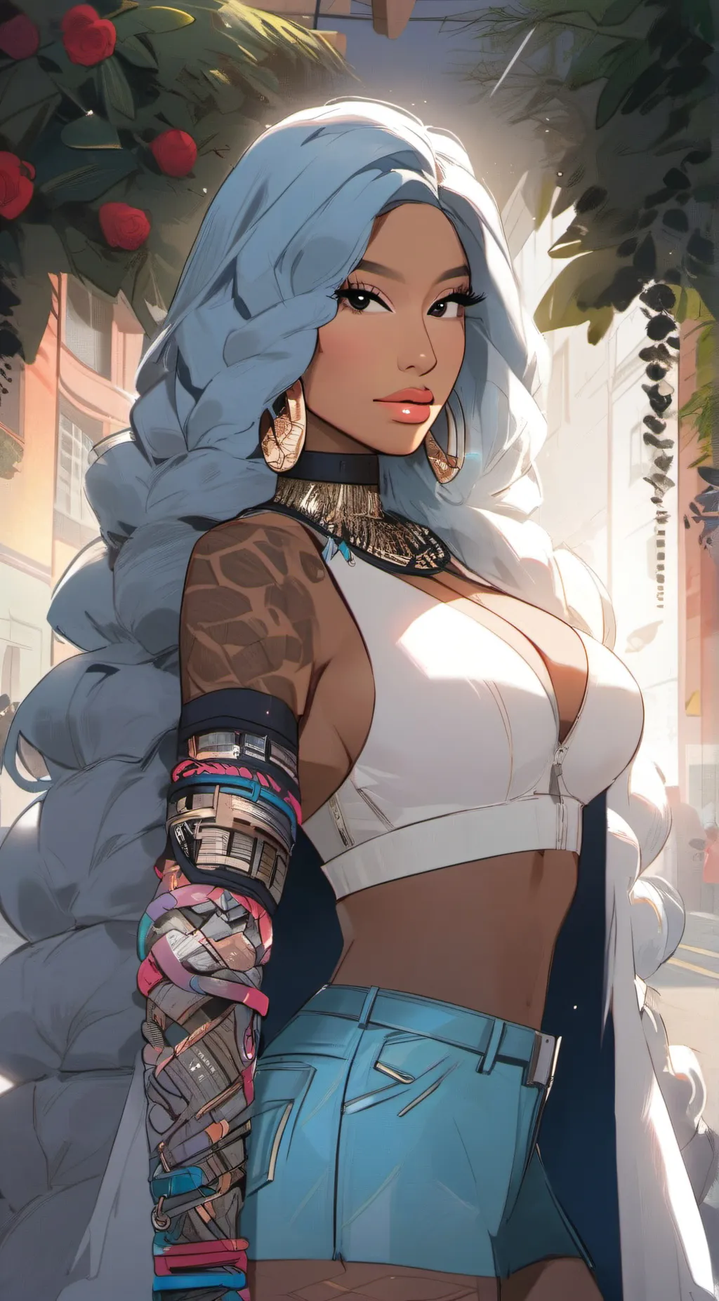 ai character: Nicki Minaj background