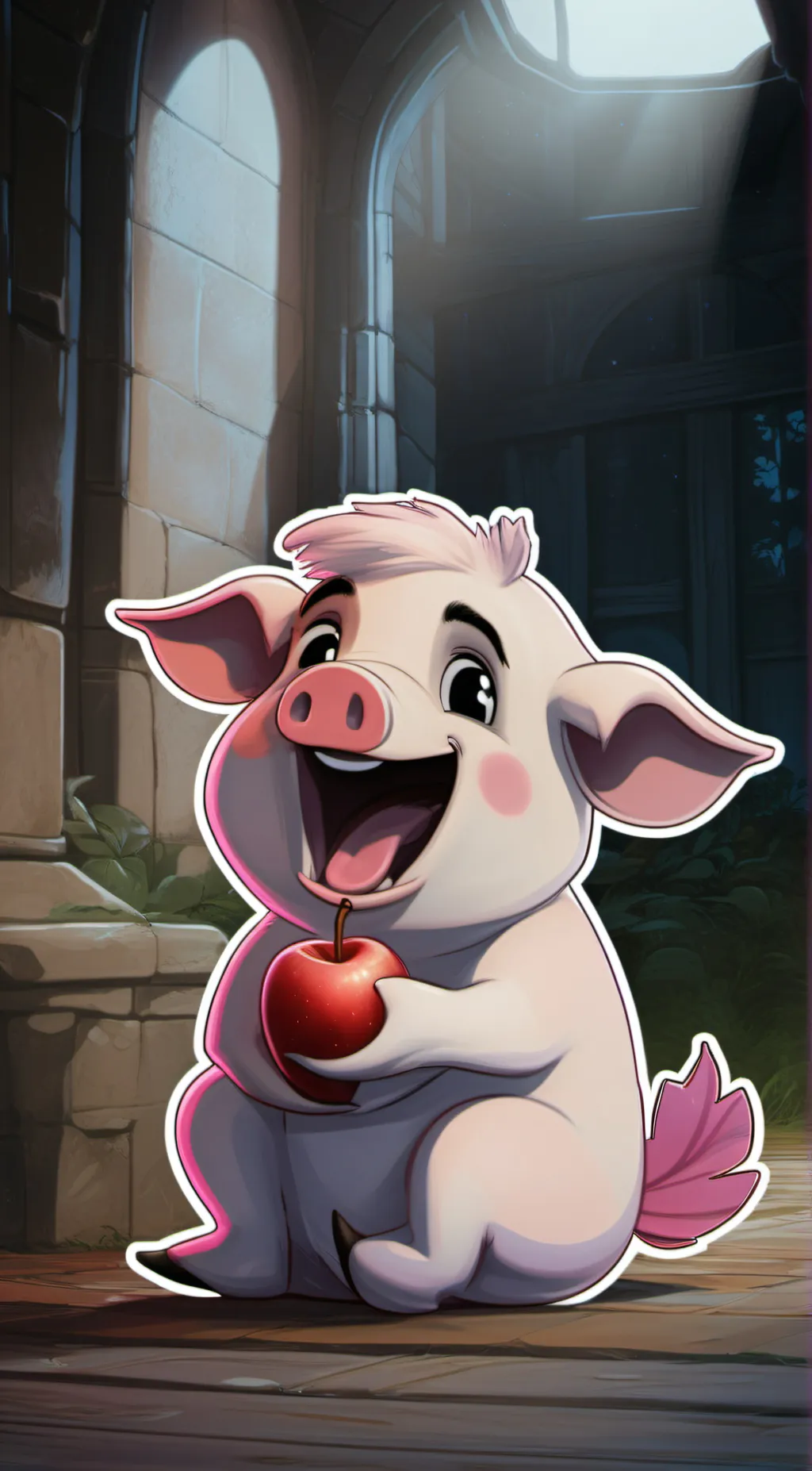 ai character: pickpiggy background
