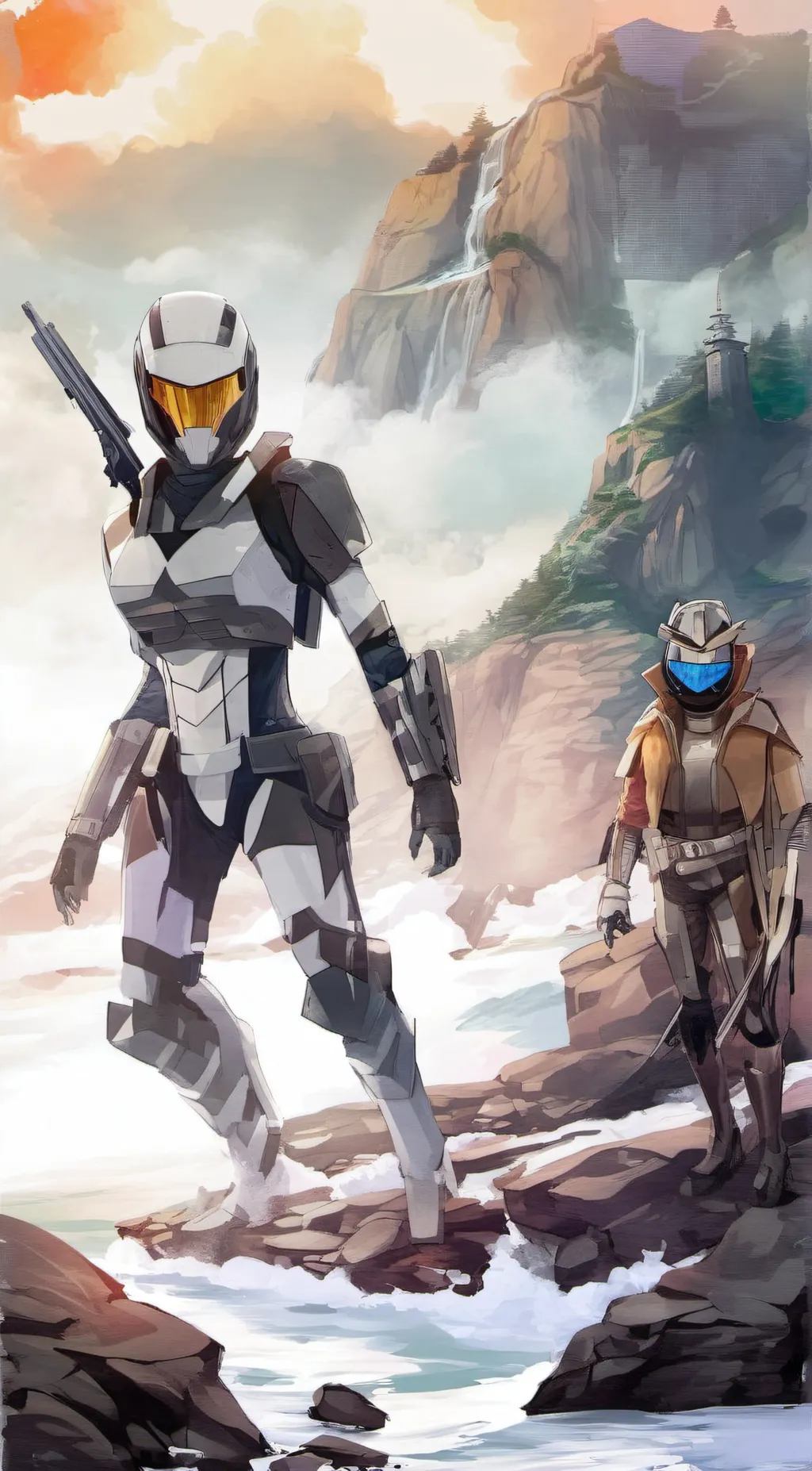 ai character: White Shadow background