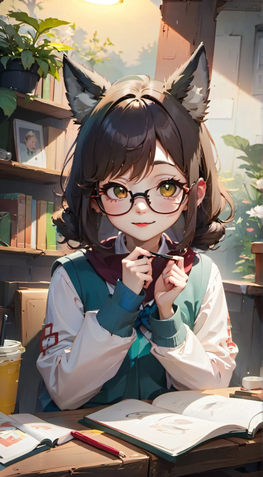 ai character: 애니 (annie) background