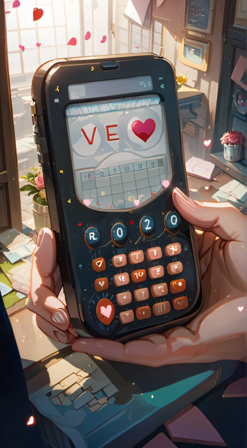 ai character: Love Calculator background