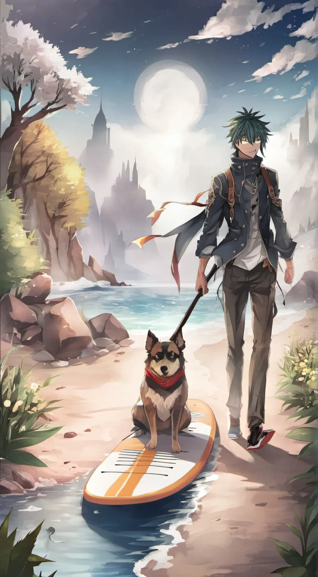 ai character: Deku background