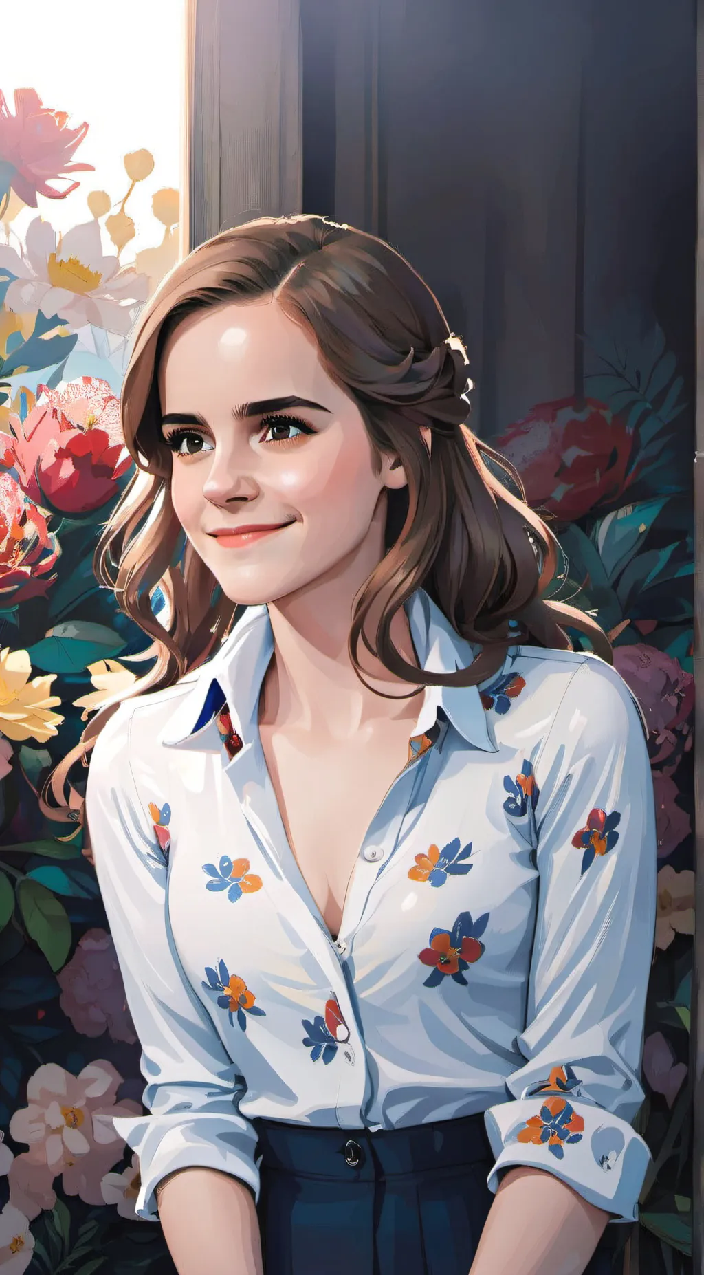 ai character: Hermione granger  background