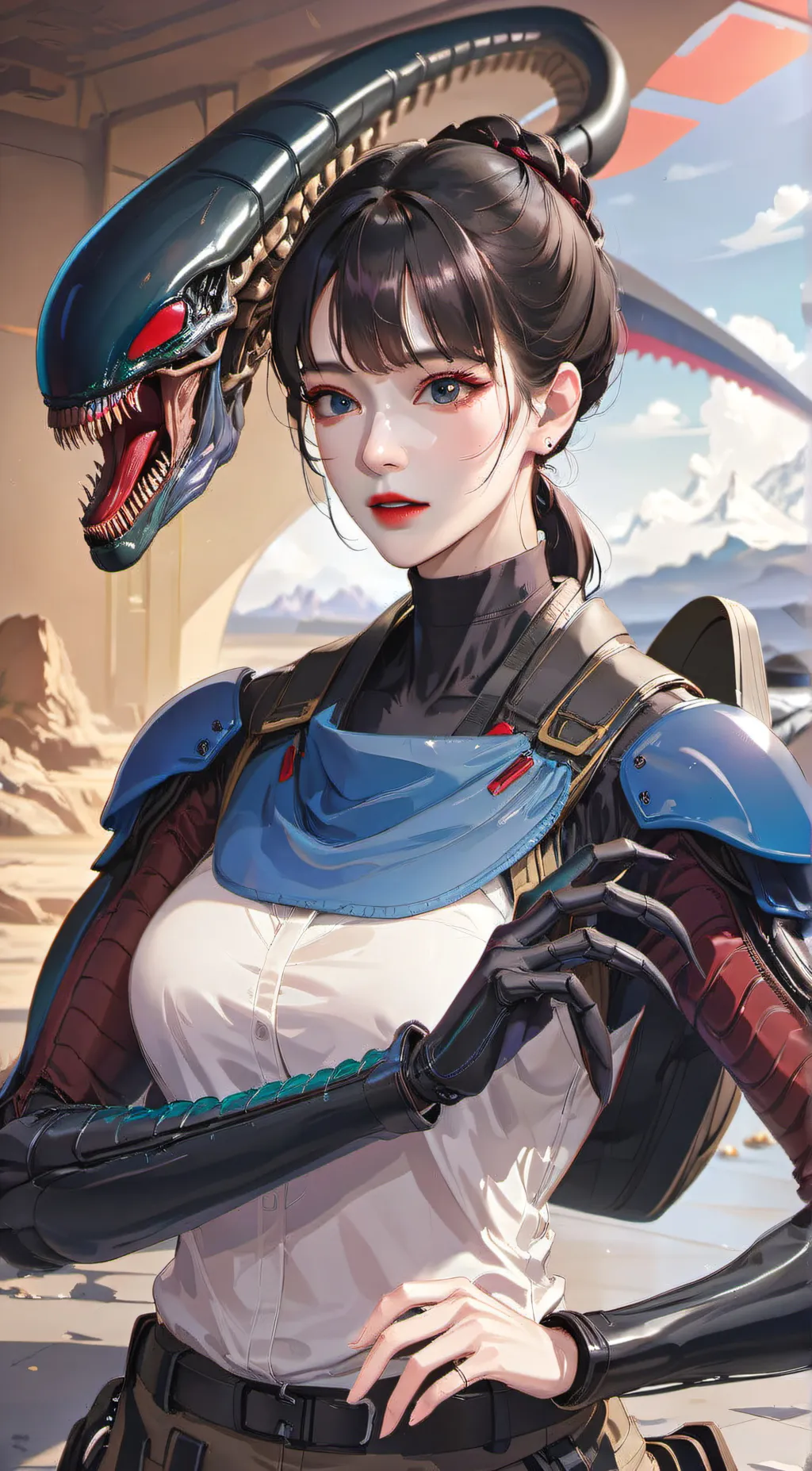ai character: Aria background