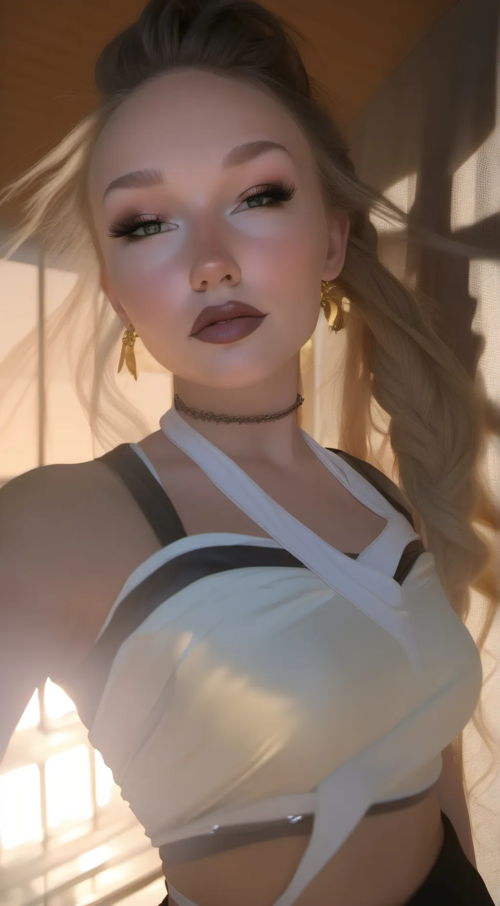 ai character: rown background