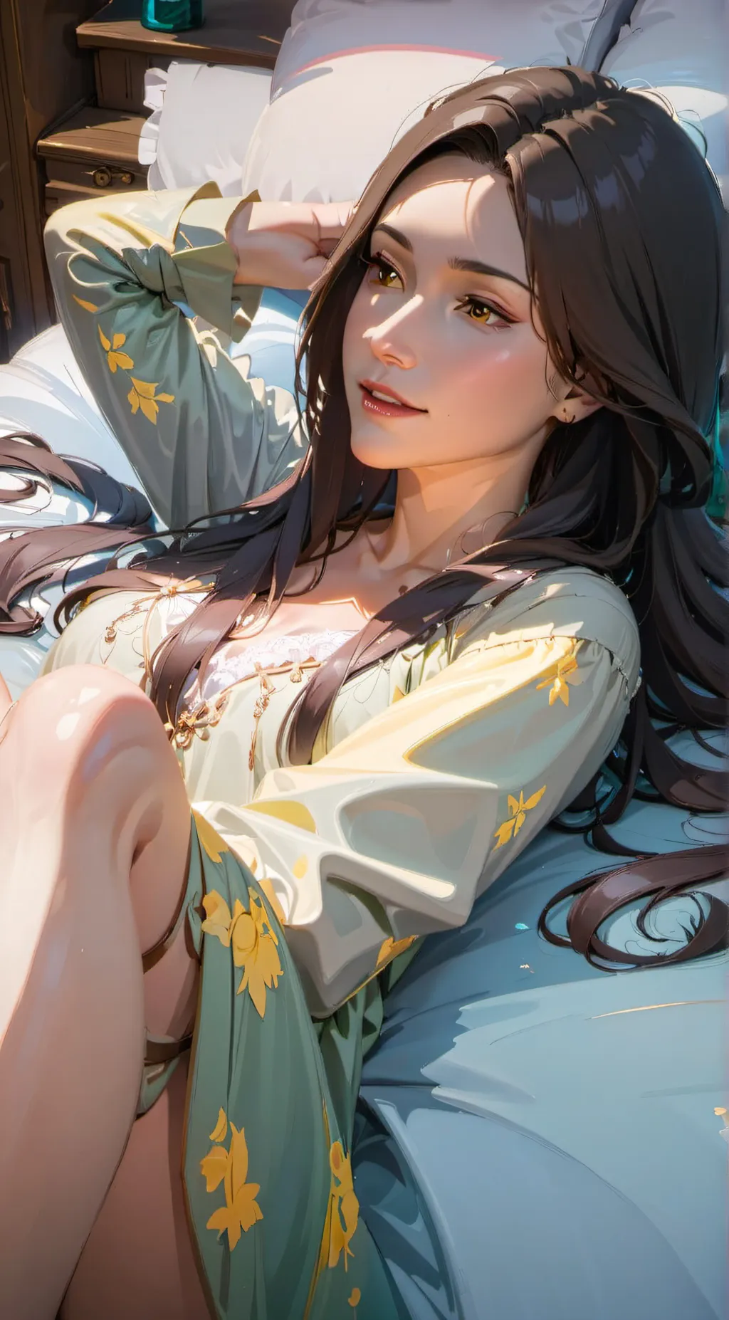 ai character: Stephanie Holland  background