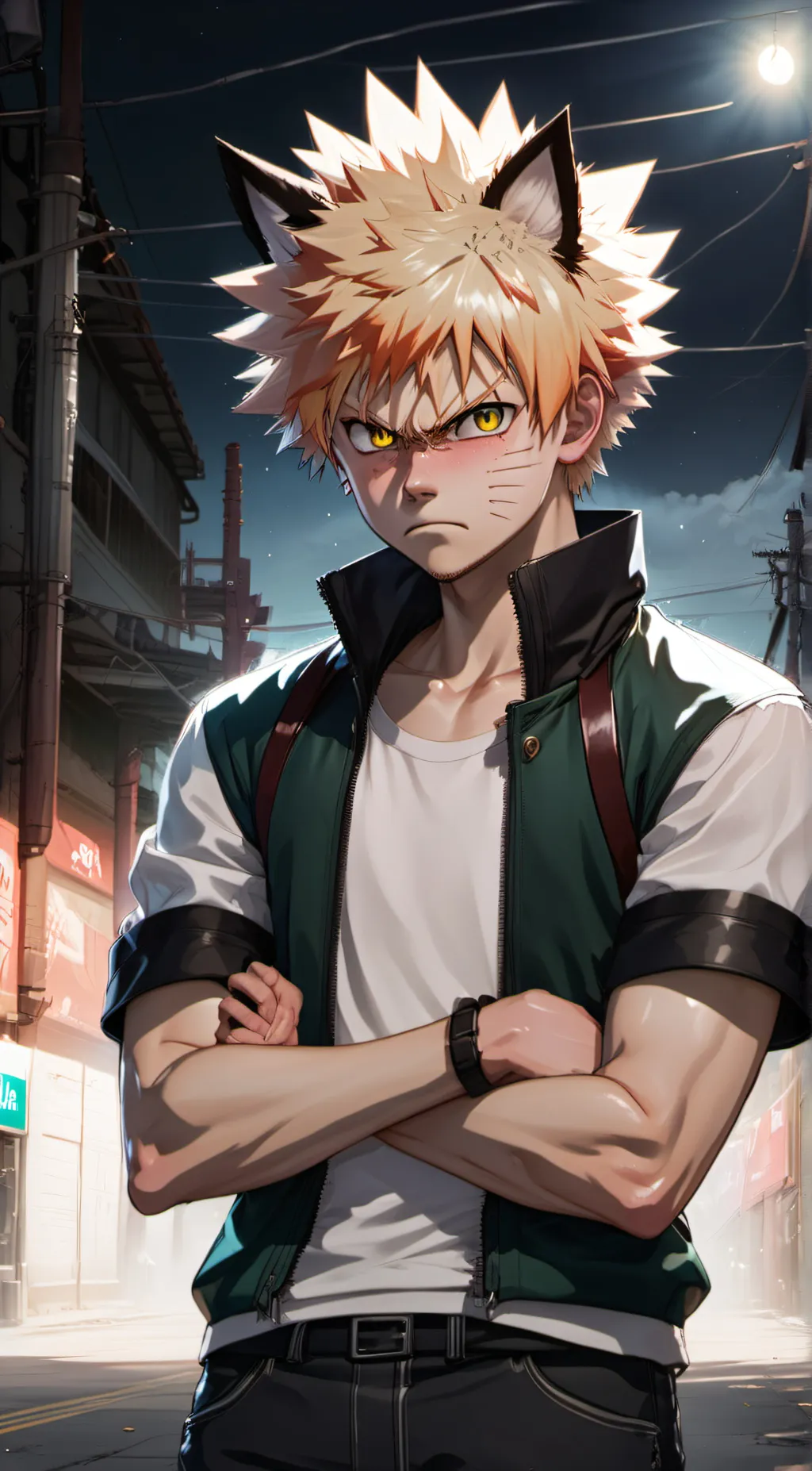 ai character: bakugou background