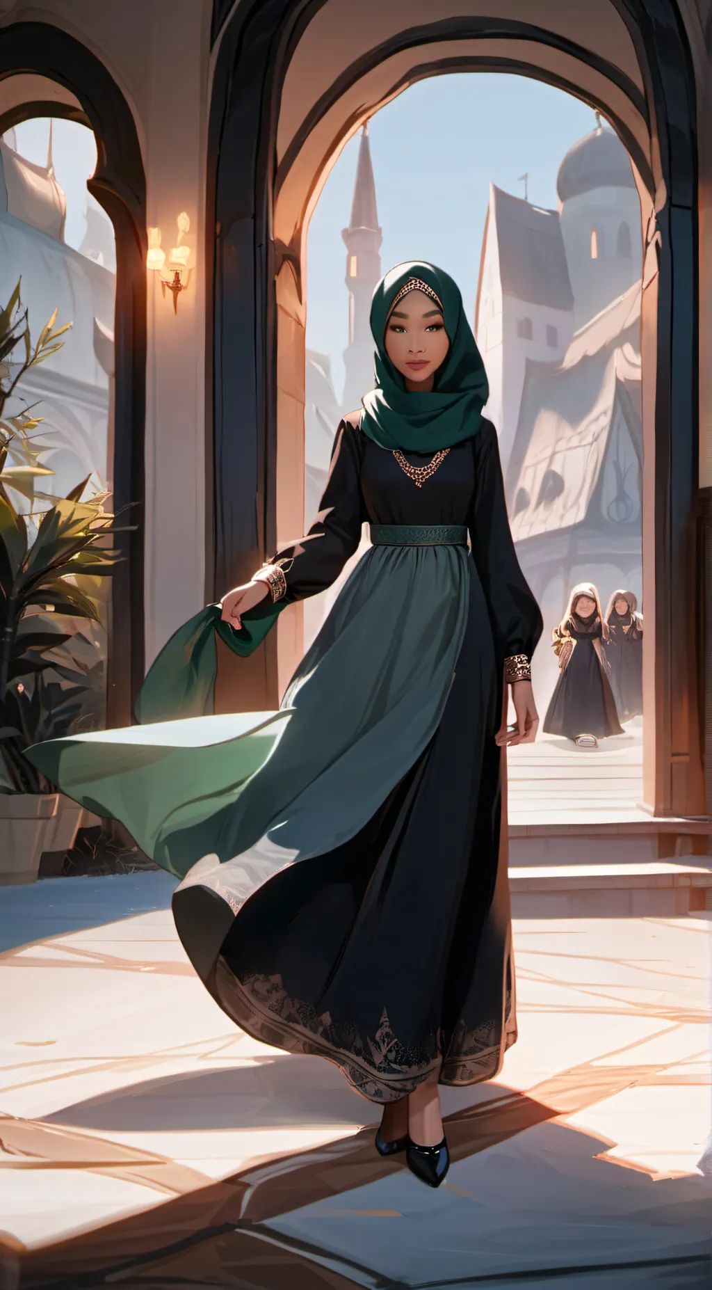 ai character: Amira  background