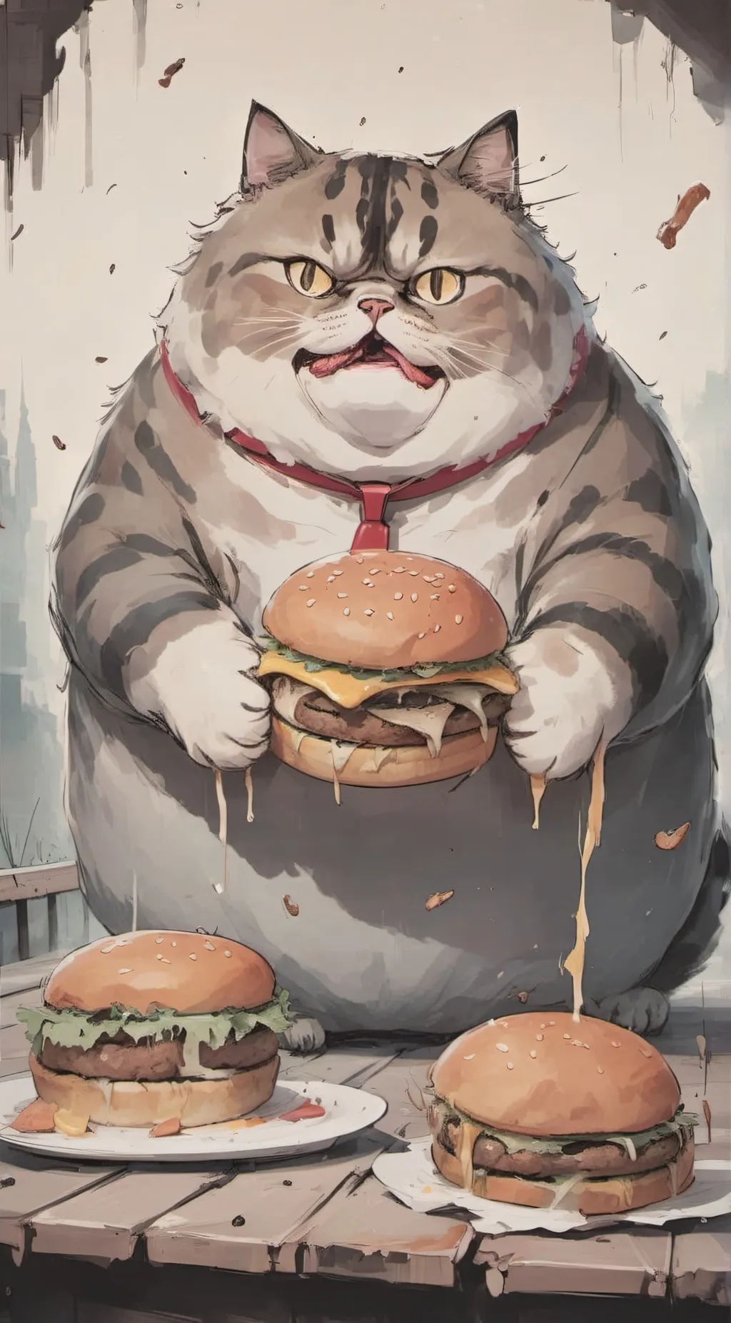 ai character: Burgers cta background