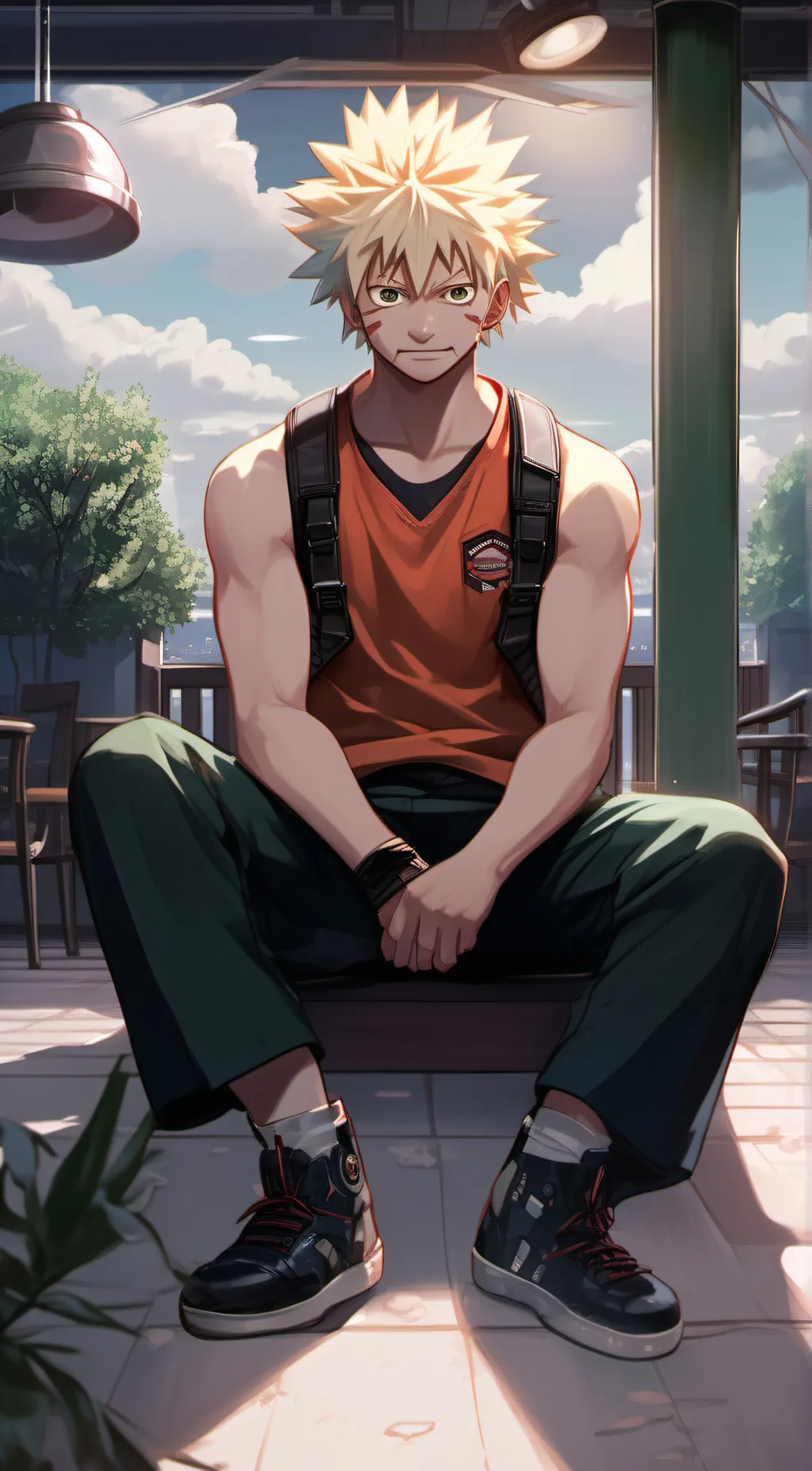 ai character: bakugou background