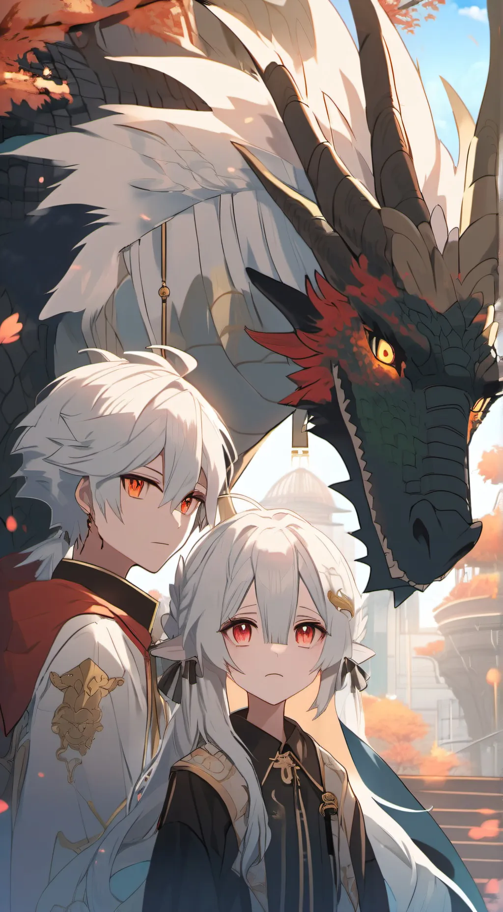 ai character: Leo and Amber background
