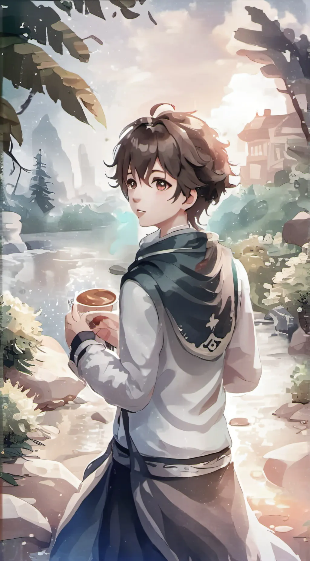 ai character: ? background