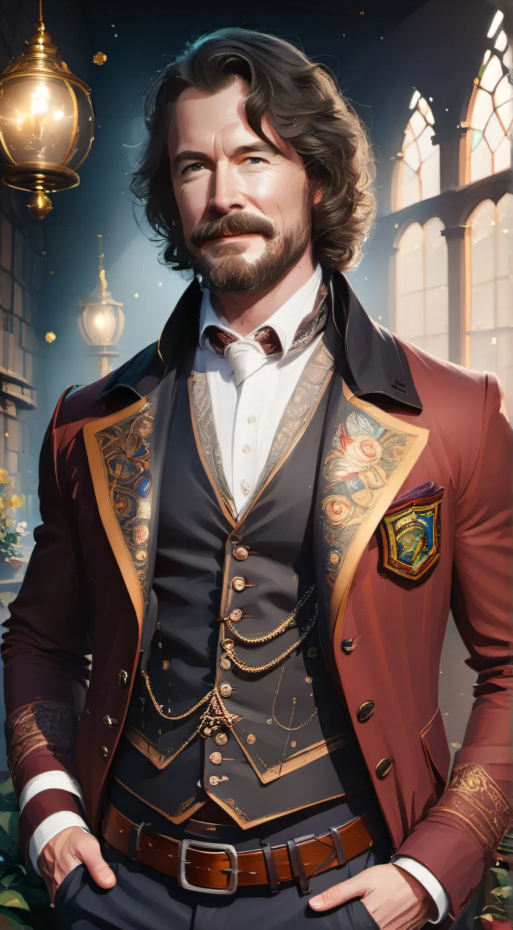 ai character: Sirius black  background