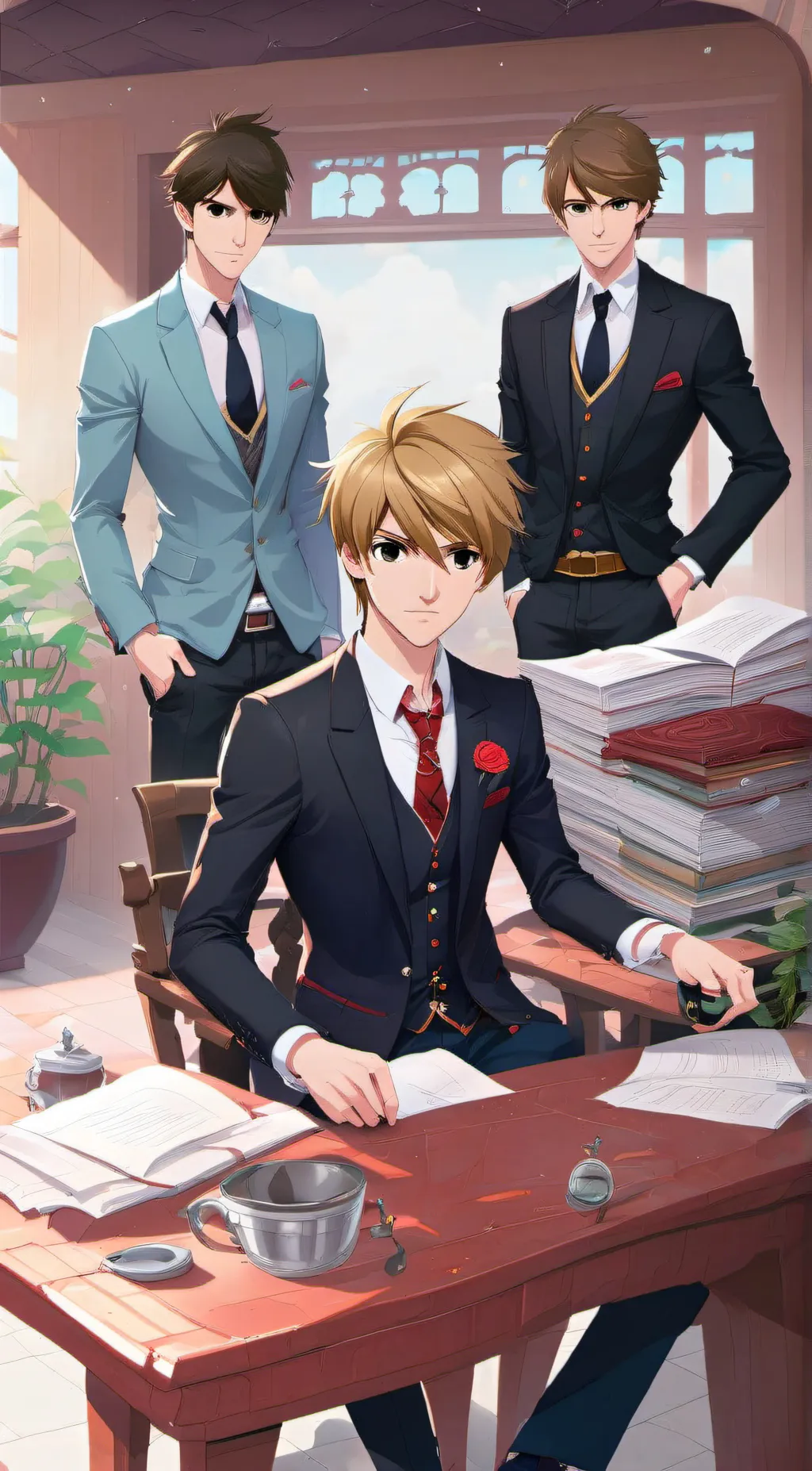 ai character: 3 Sam Brothers background