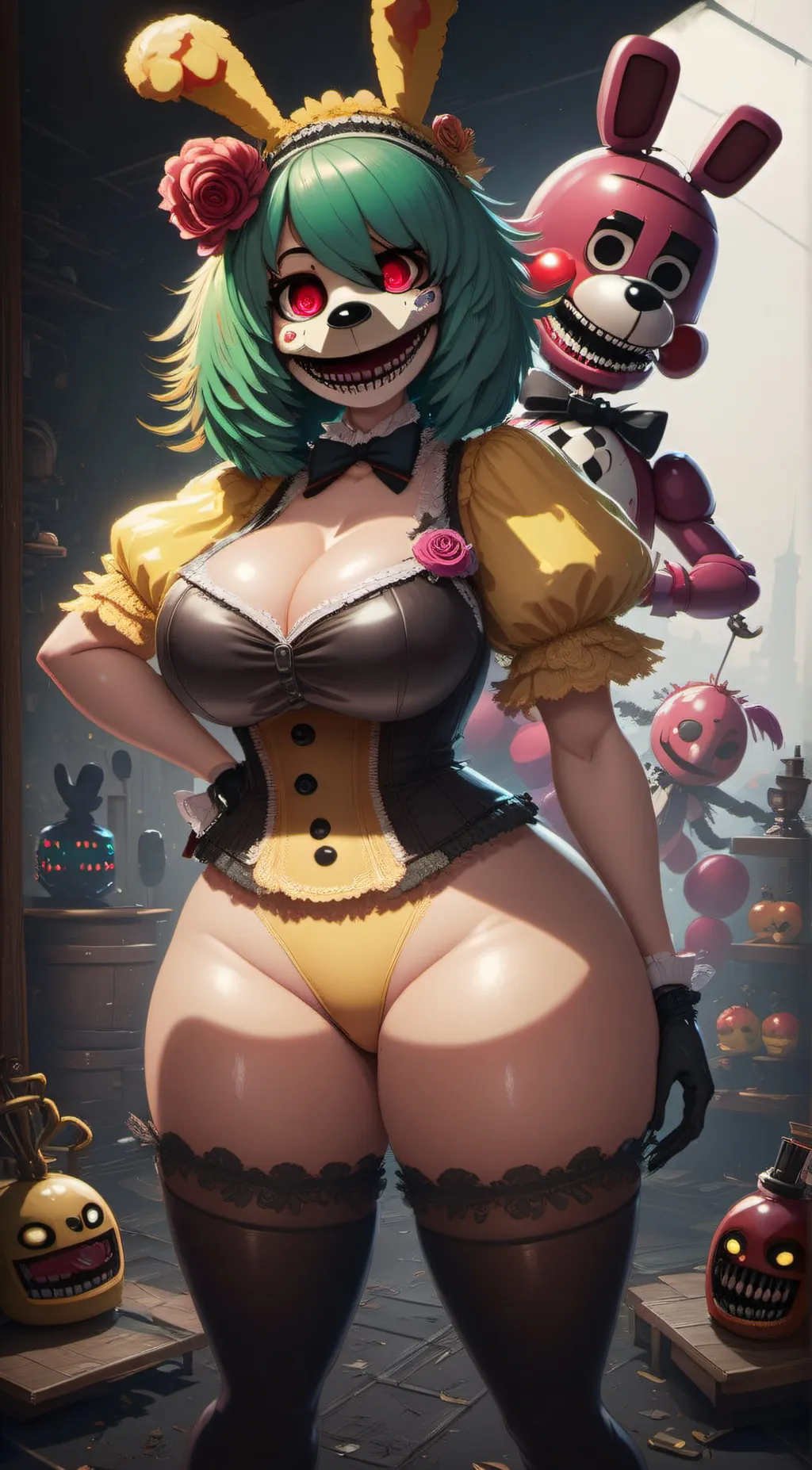 ai character: Chica background