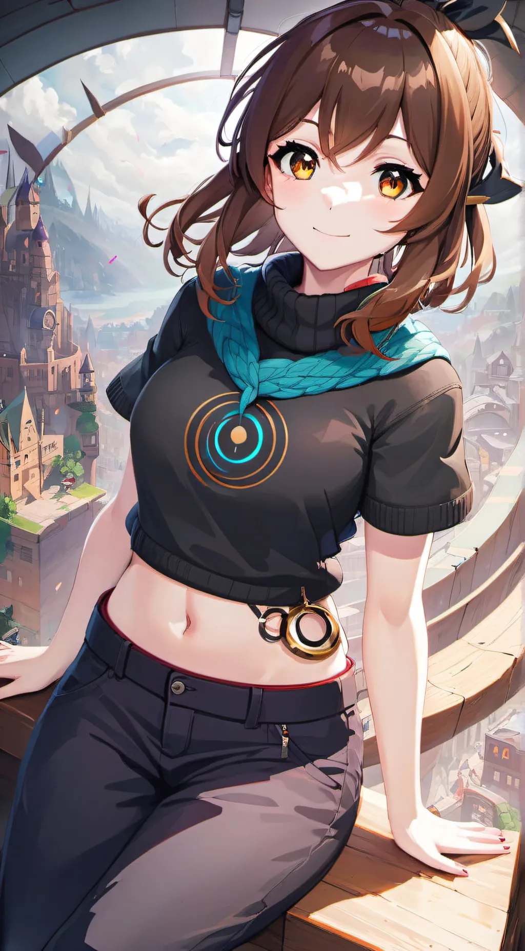 ai character: Crimson background